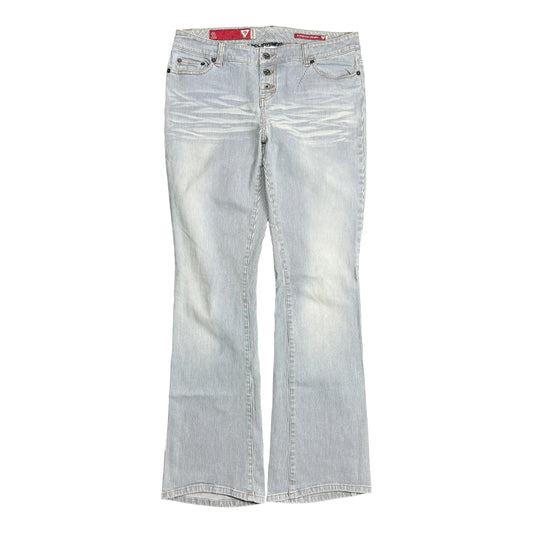 Guess Stripped Low Rise Flared Jeans - 30"