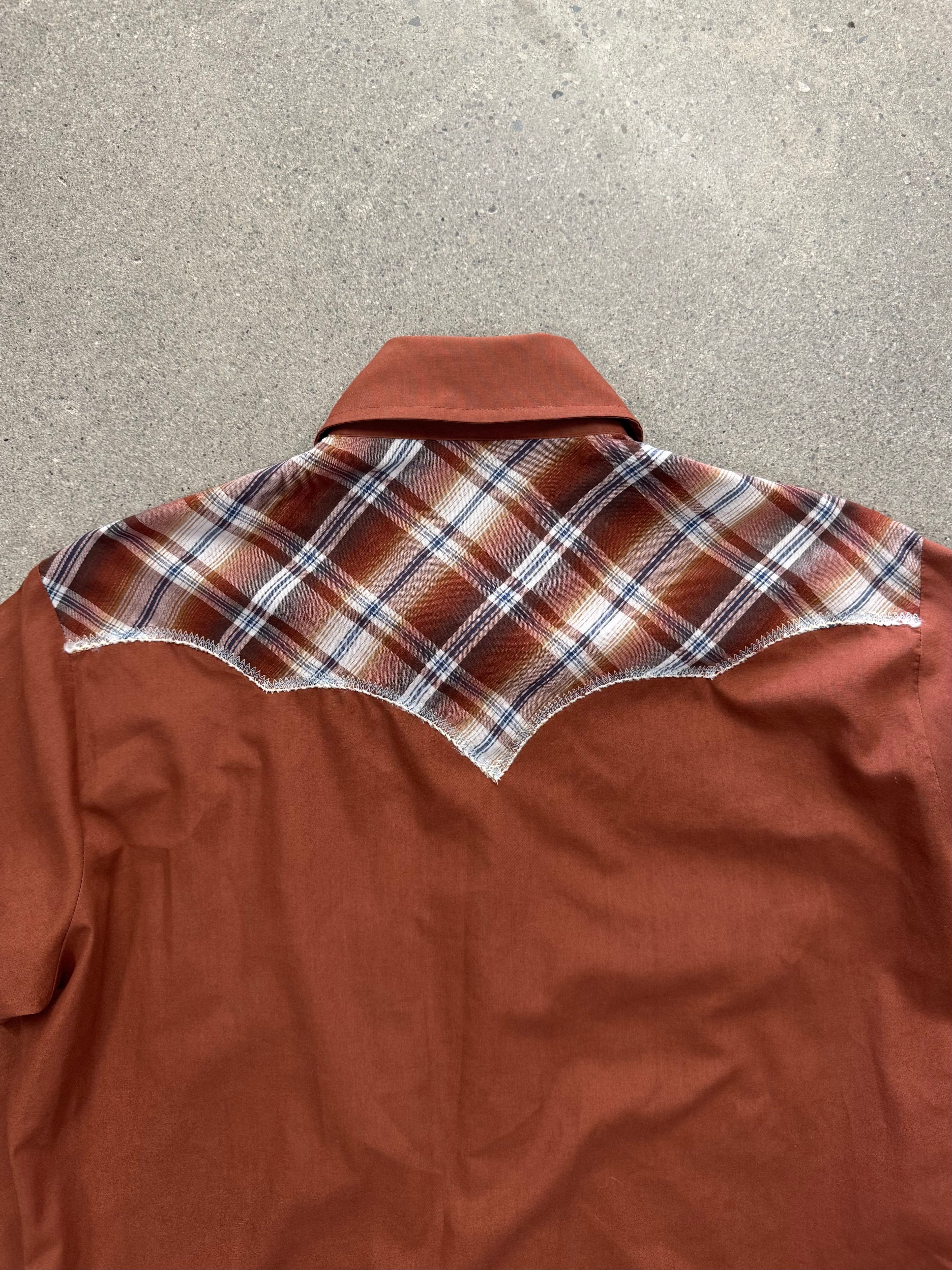 Champion Western Pearl Snap Button-Up Cowboy Shirt - L