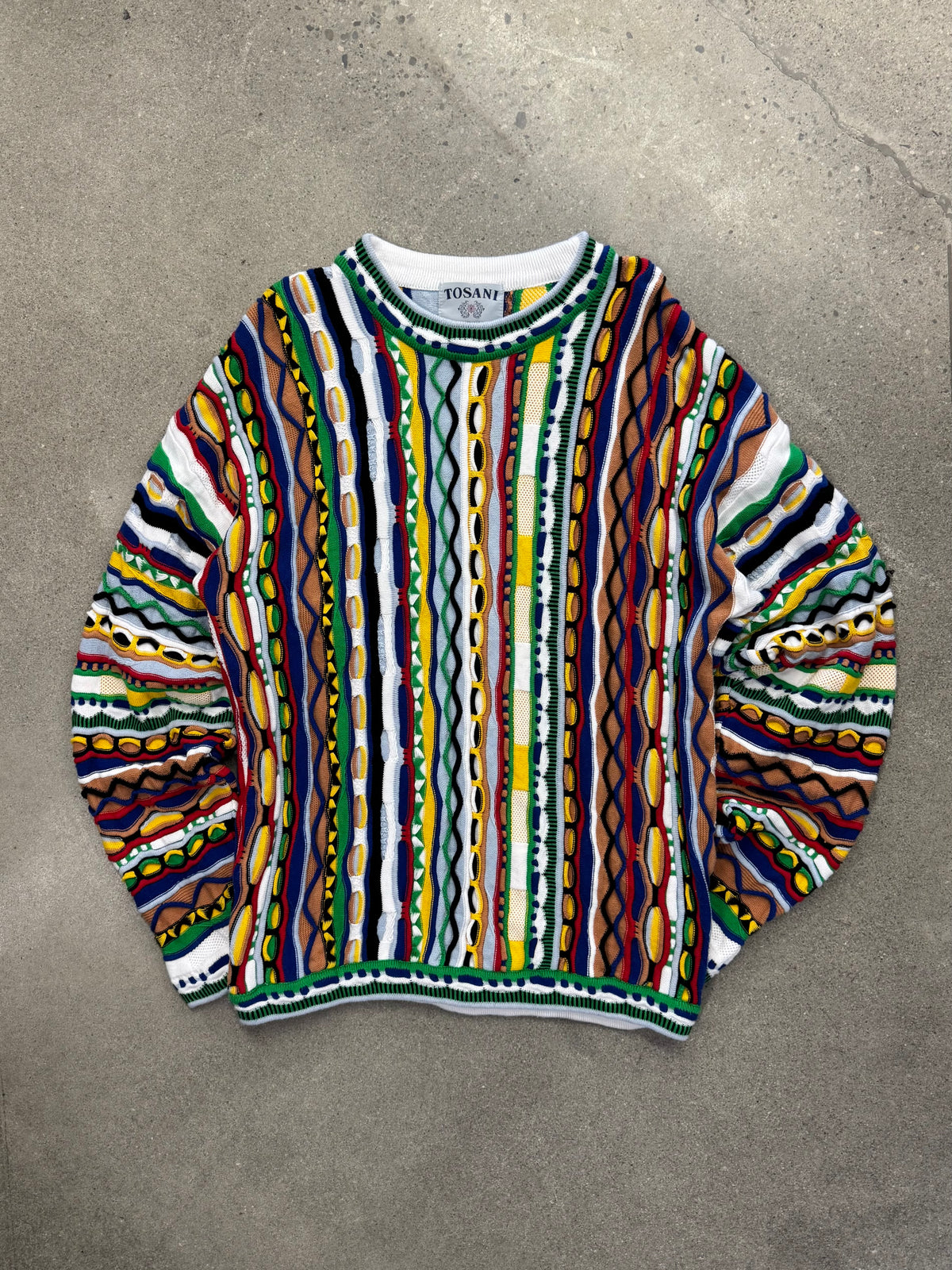 Tosani 3D Cable Knit Sweater - L