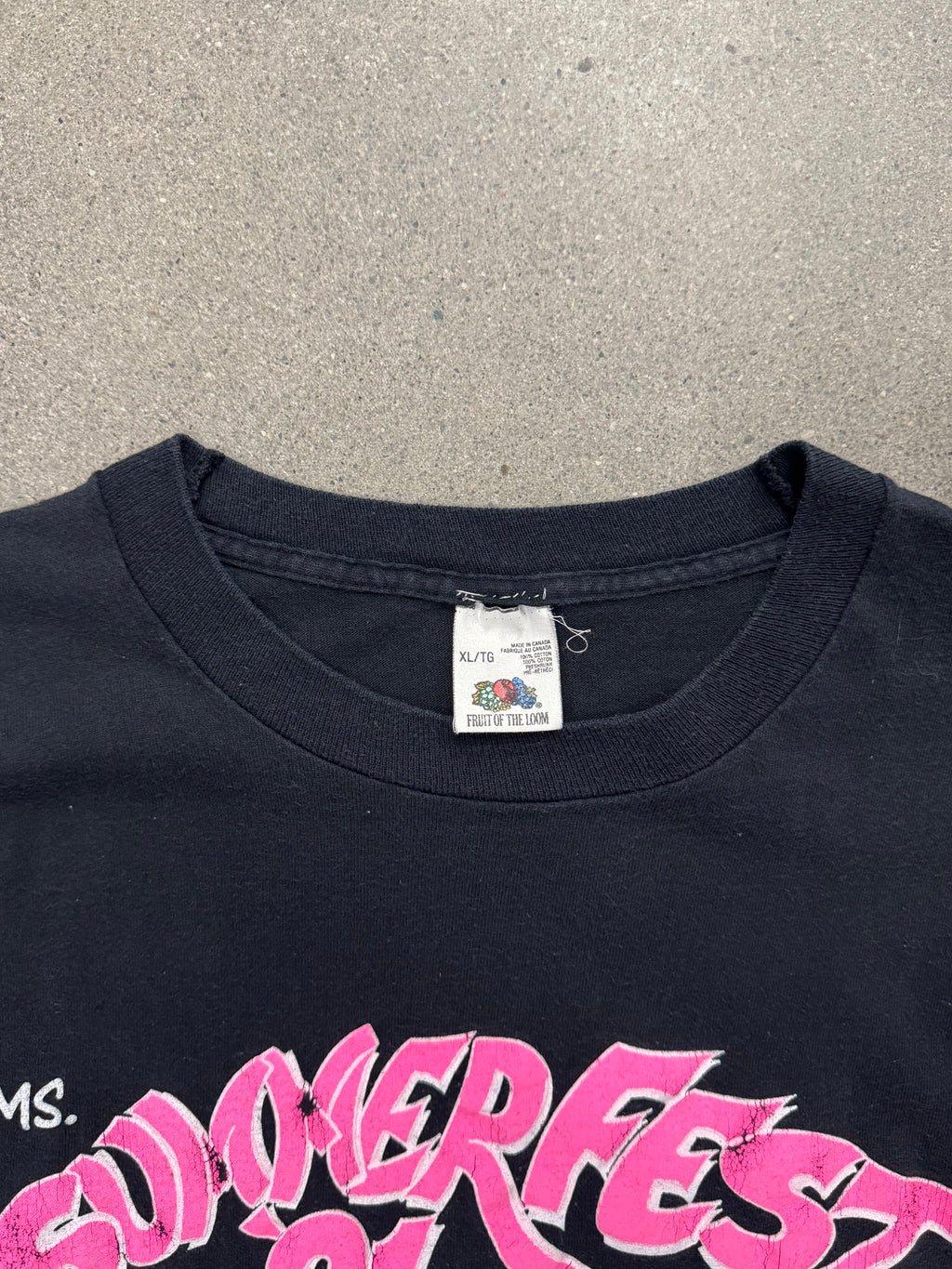 1991 Ms. Summer Fest Black Simpsons Bikini Contest T-Shirt - XL