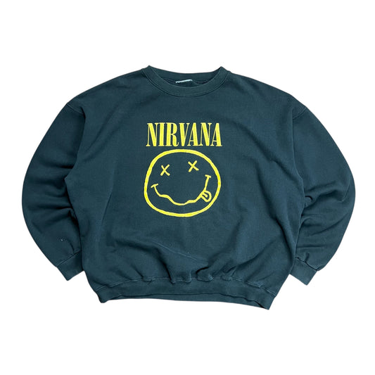 Nirvana Smiley Face Bootleg Crewneck - XL