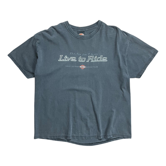 2001 Harley-Davidson Live To Ride Faded T-shirt - L