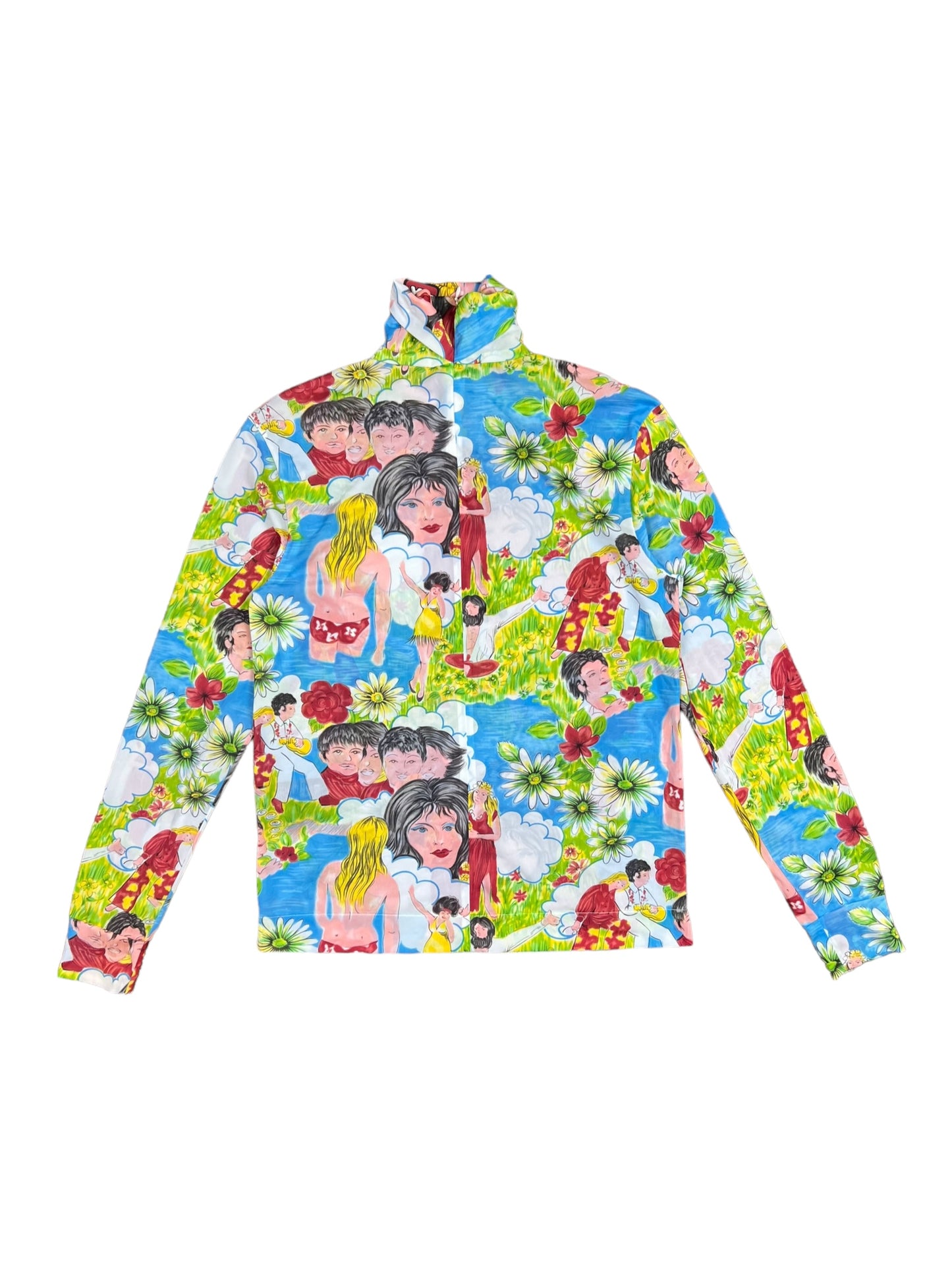 Prada Flashback Print Turtleneck - L