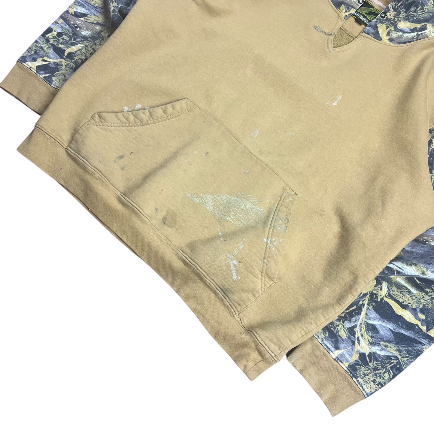 Fishouflage Two Tone Boxy Camouflage Hoodie - XL