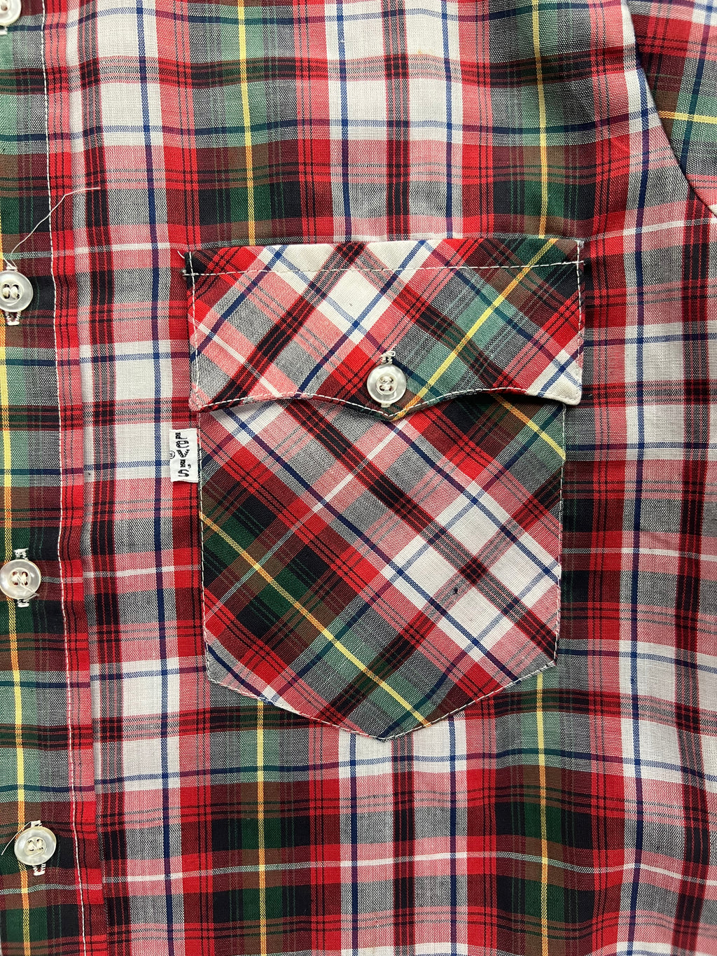 Levi’s Western Plaid Button-Up Shirt - S