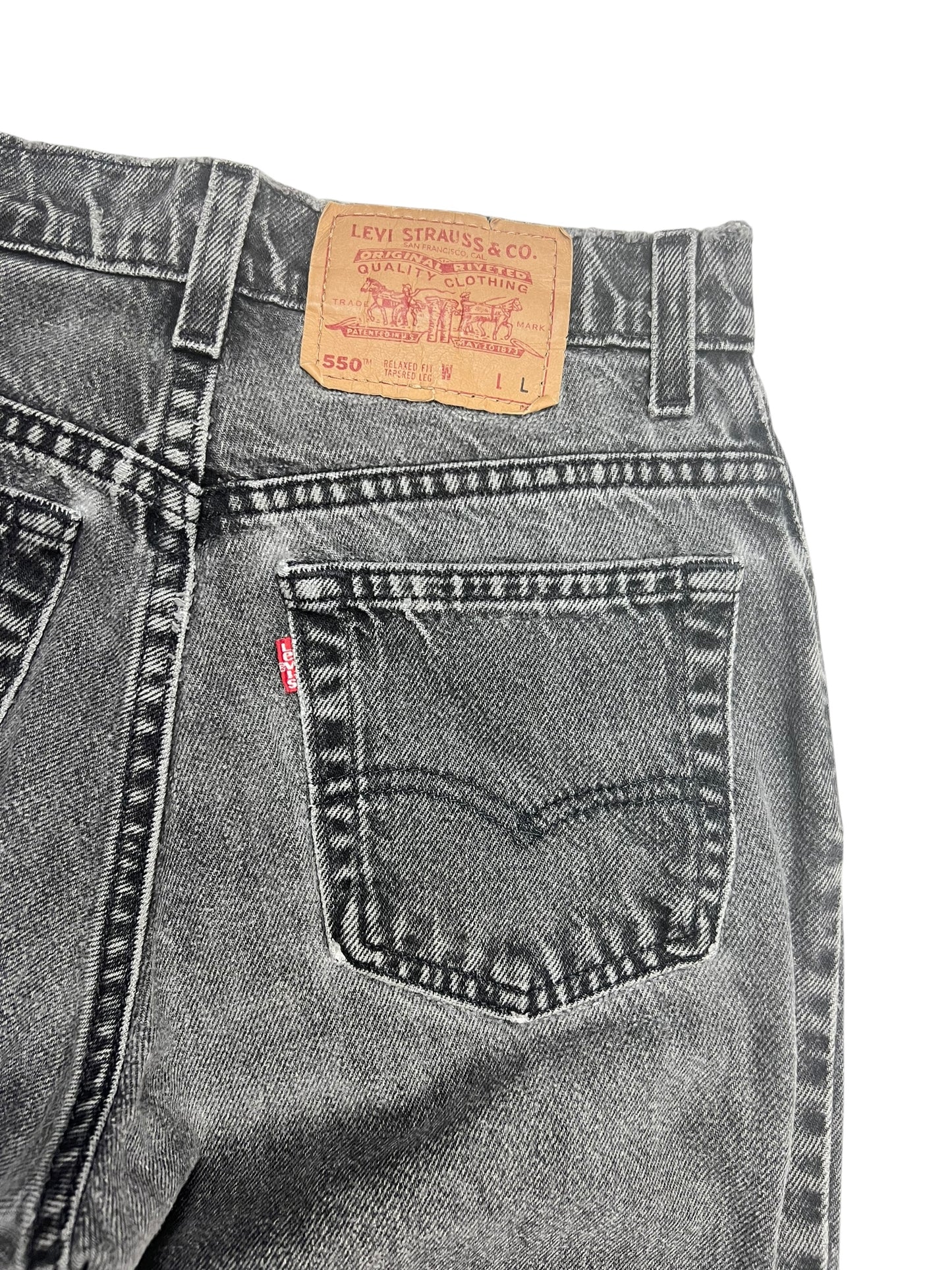 Levi’s Extremely Faded Black 550 Jeans - 26”