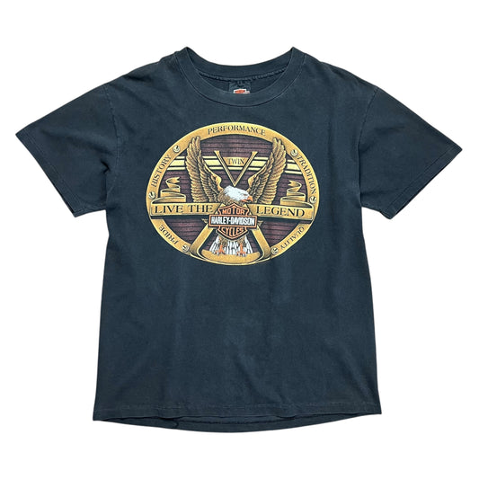1992 Harley-Davidson Faded Eagle Emblem T-shirt - L