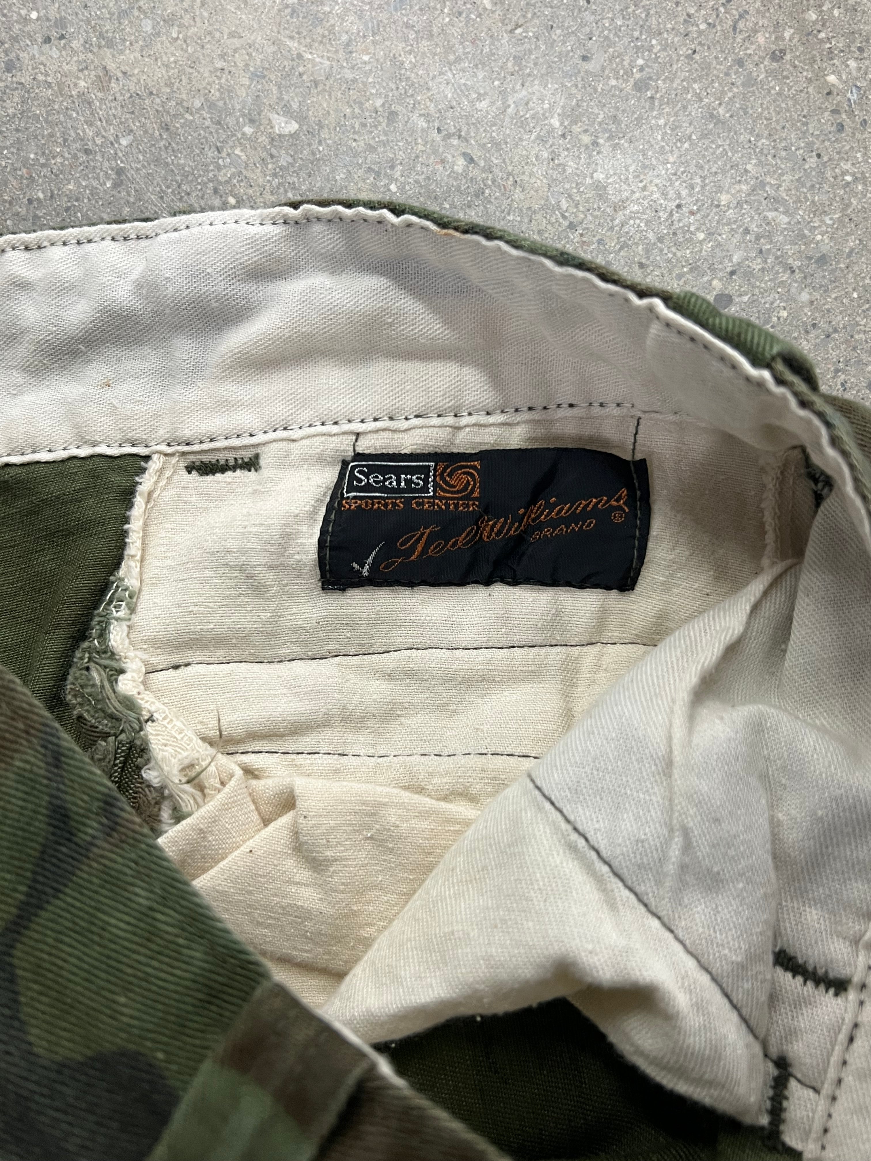 Sears By Ted Williams Double Knee Camo Pants - 32”