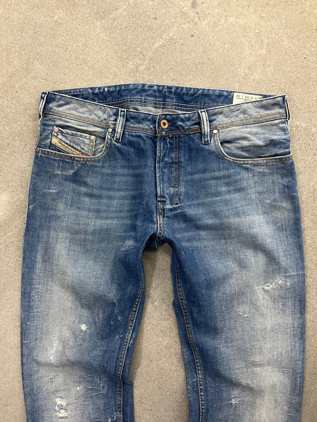 Diesel Distressed Italian Jeans - 36”