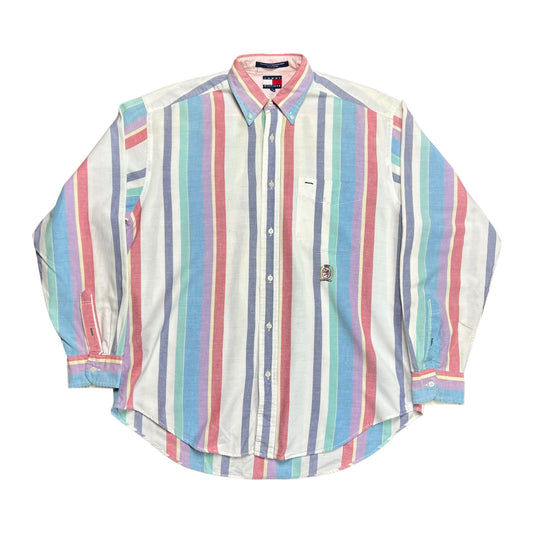 Tommy Hilfiger Striped Button-up Shirt - XL