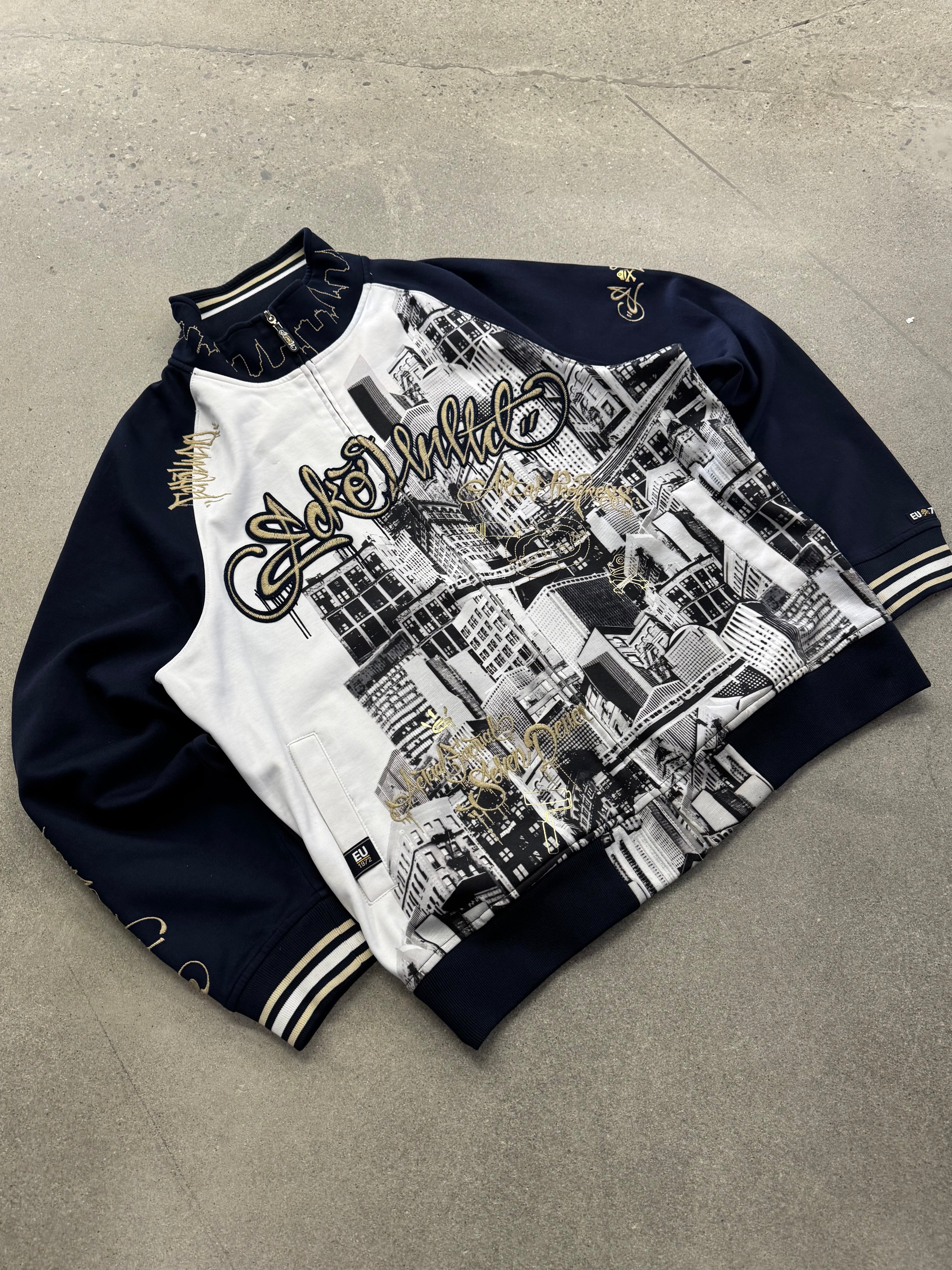 Mark Ecko Unltd. Baggy Full-Zip City Sweatshirt - L
