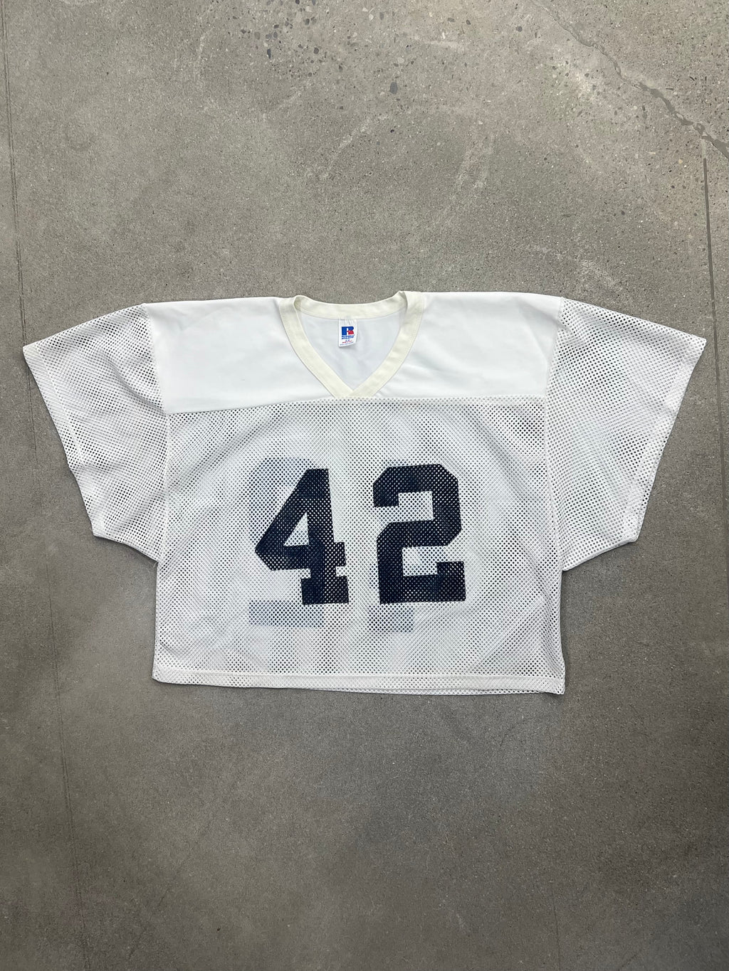 Russell Athletic Cropped Mesh Football Practice Jersey - M