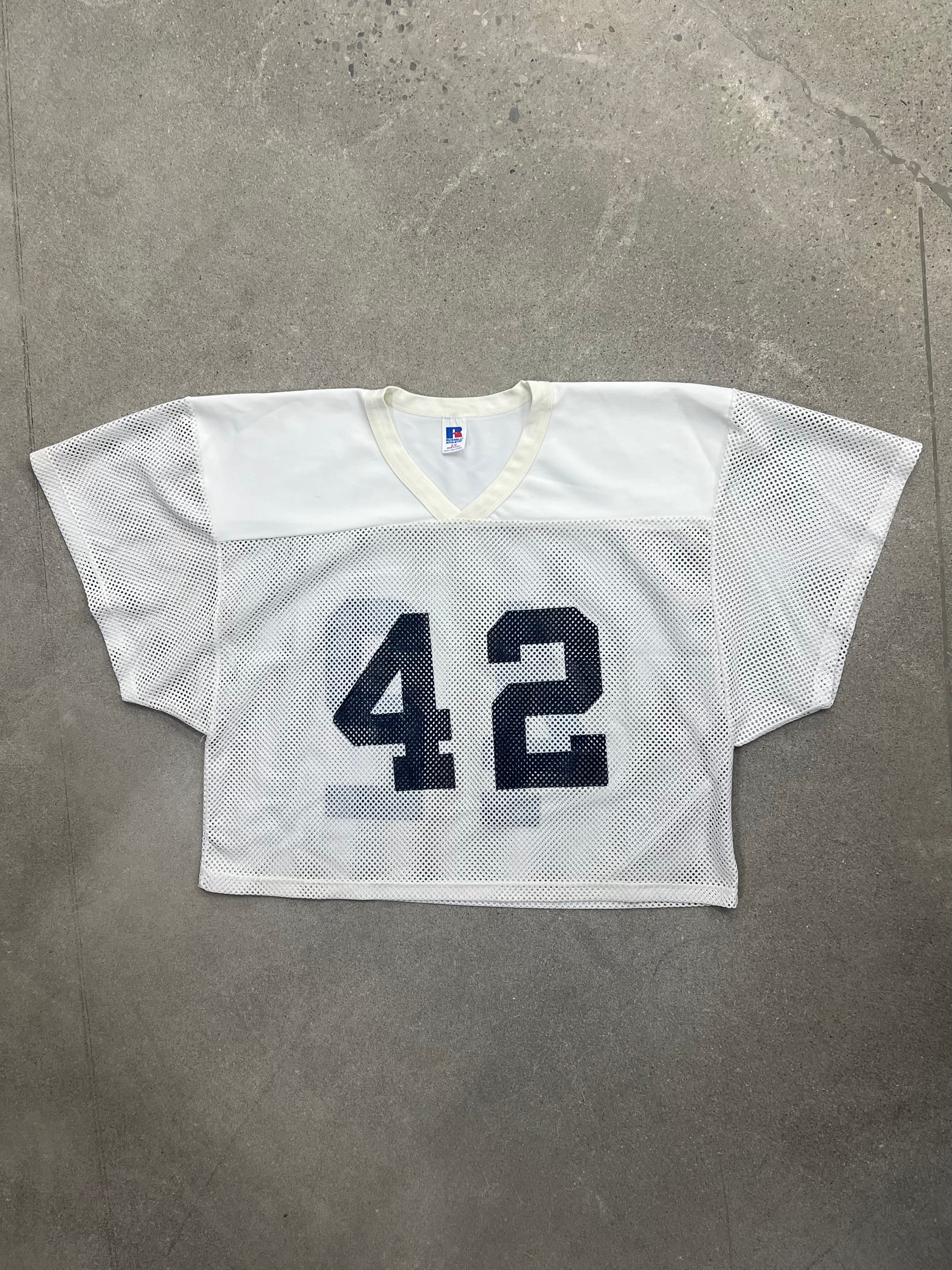 Russell Athletic Cropped Mesh Football Practice Jersey - M