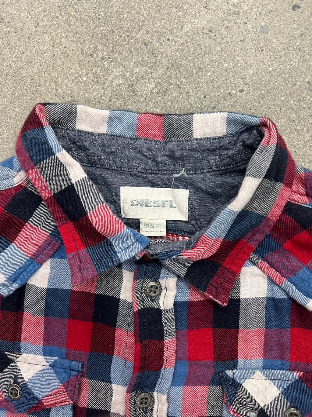 Diesel Plaid Button-Up Shirt - S