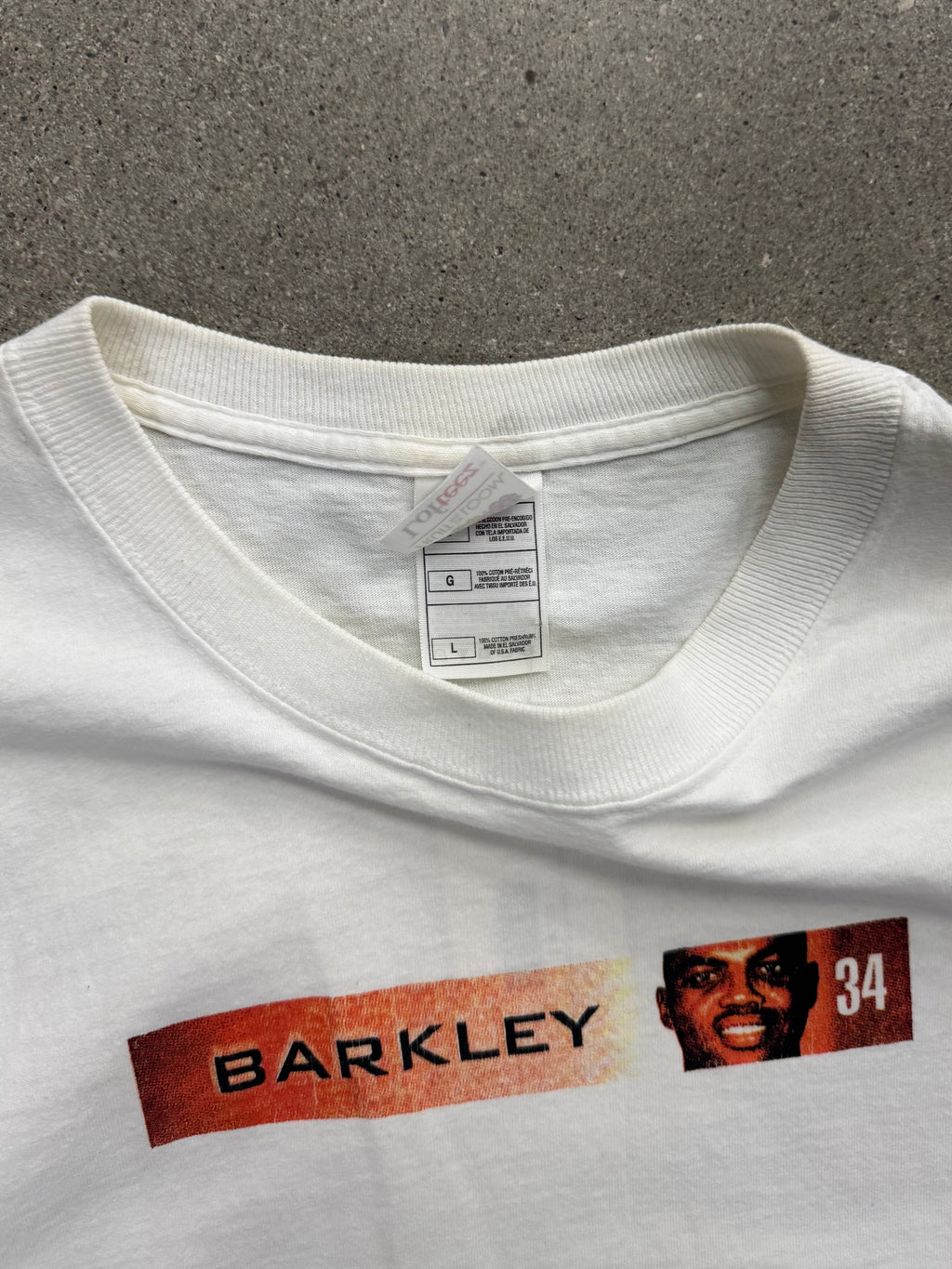 2004 Charles Barkley Phoenix Suns Ring Of Honour NBA T-Shirt - L