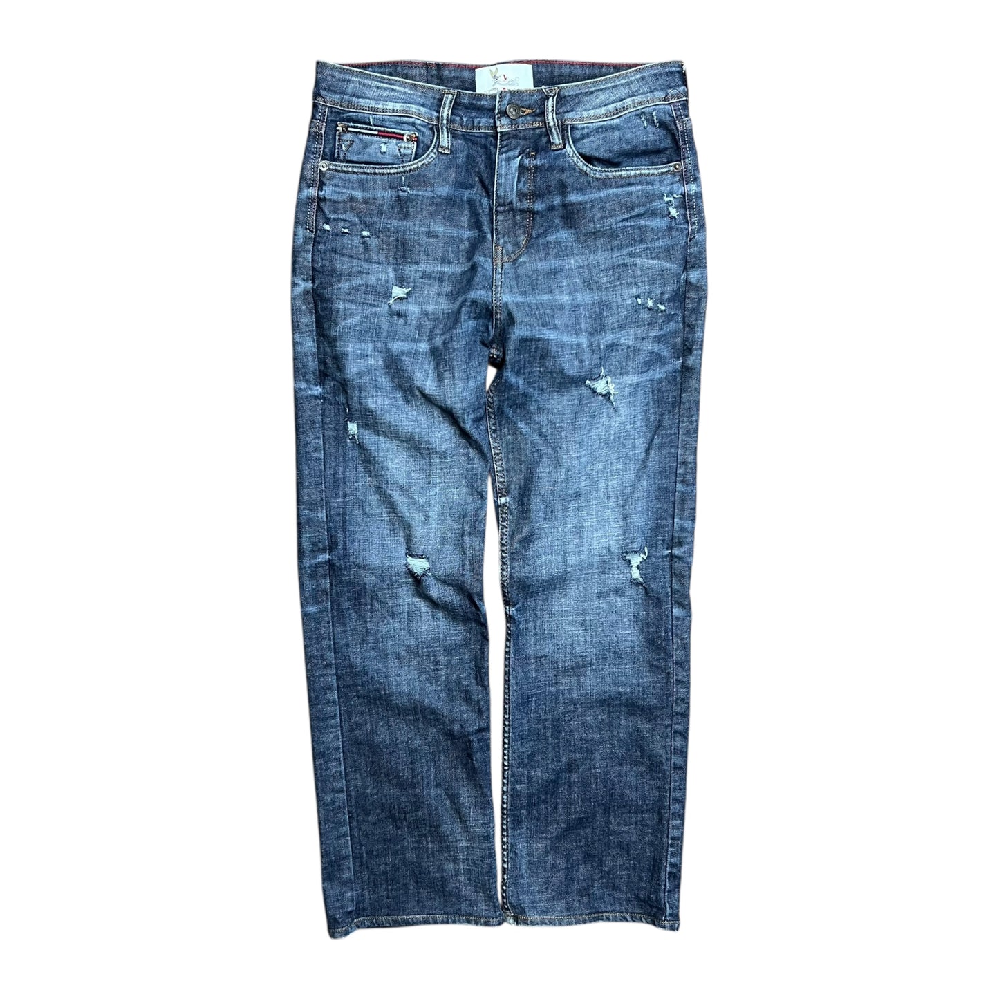 Tommy Hilfiger x Lewis Hamilton Faded & Distressed Looney Tunes Jeans - 32"