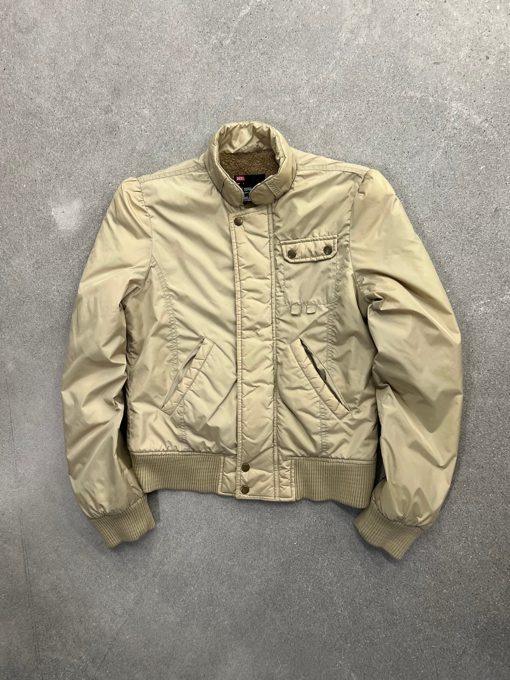 Diesel Sherpa-Lined Bomber Jacket - S