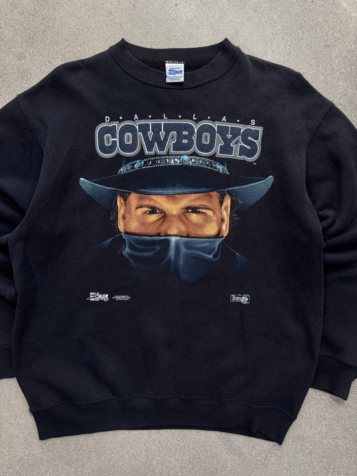 1992 Salem Sportswear Dallas Cowboys NFL Crewneck Sweatshirt - L