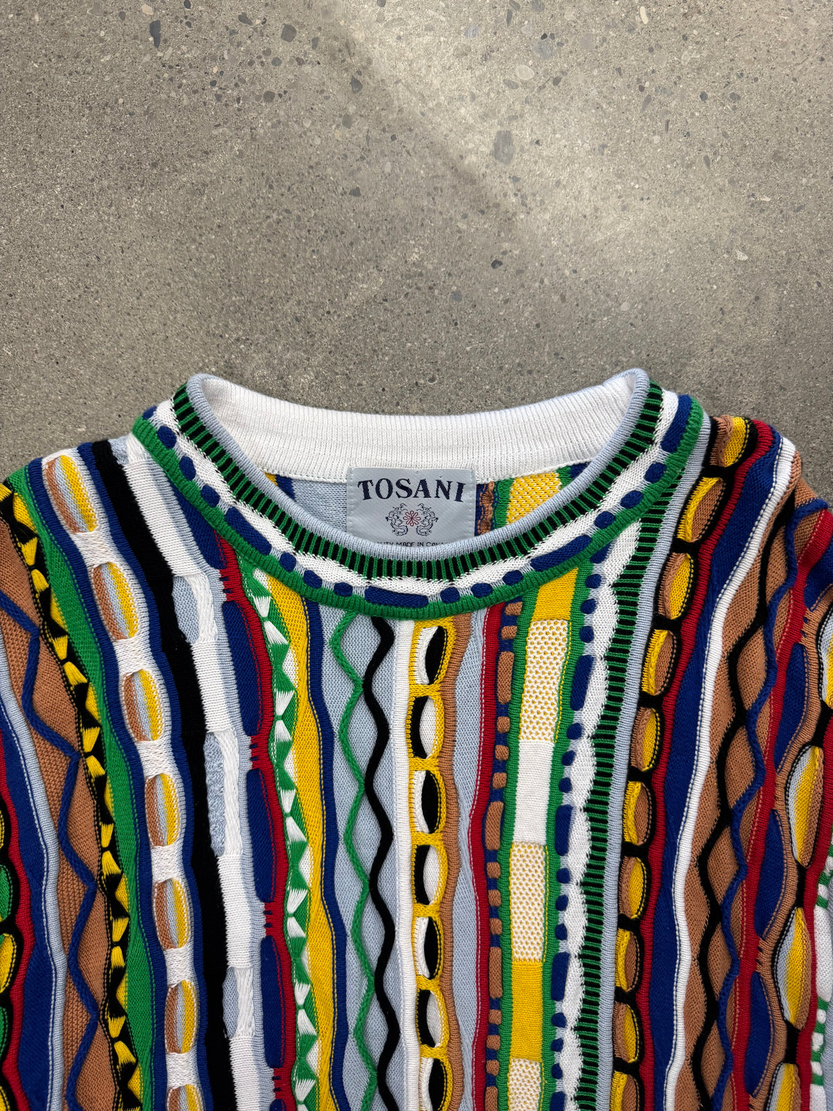 Tosani 3D Cable Knit Sweater - L