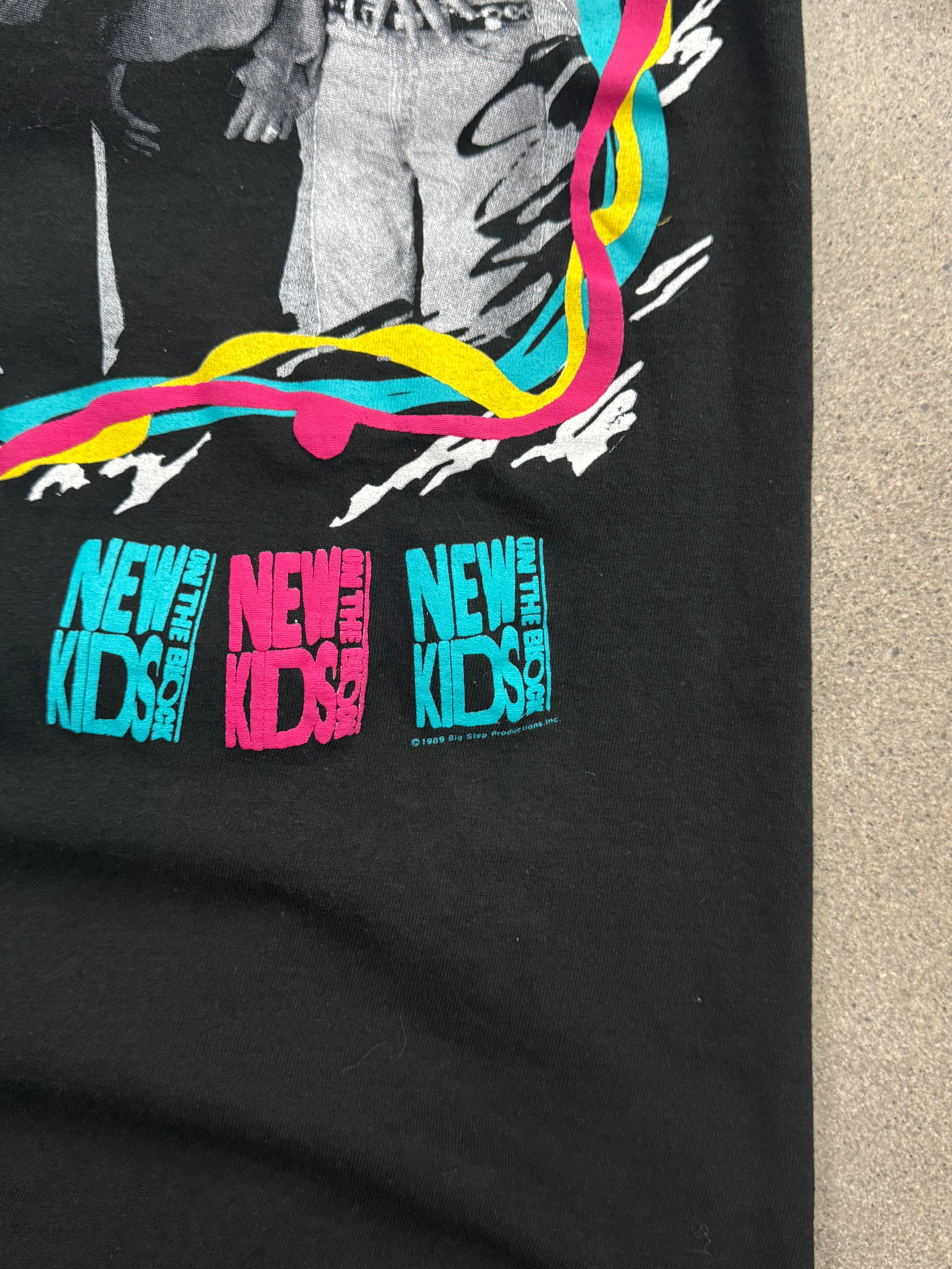 1989 New Kids On The Block Canadian Tour T-Shirt - M