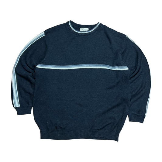 Avalanche Strip Knit Sweater - L