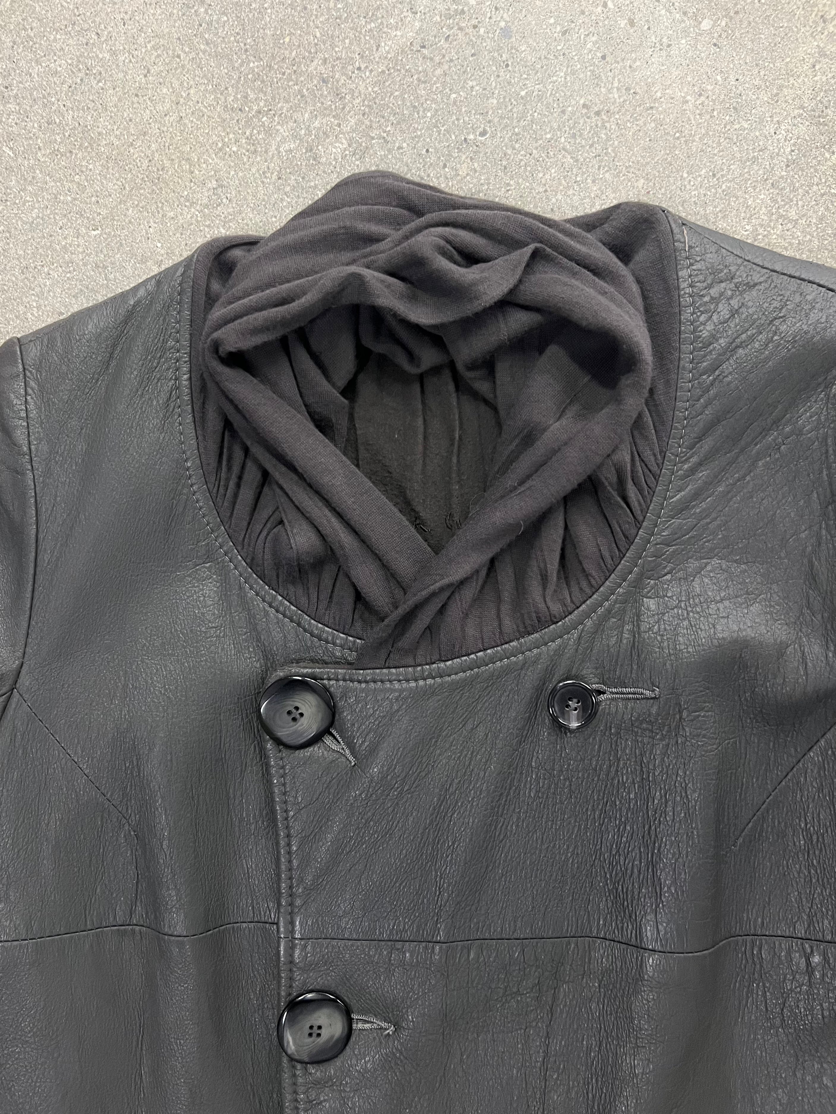 Rick Owens FW04 Lambskin Leather Coat - 6