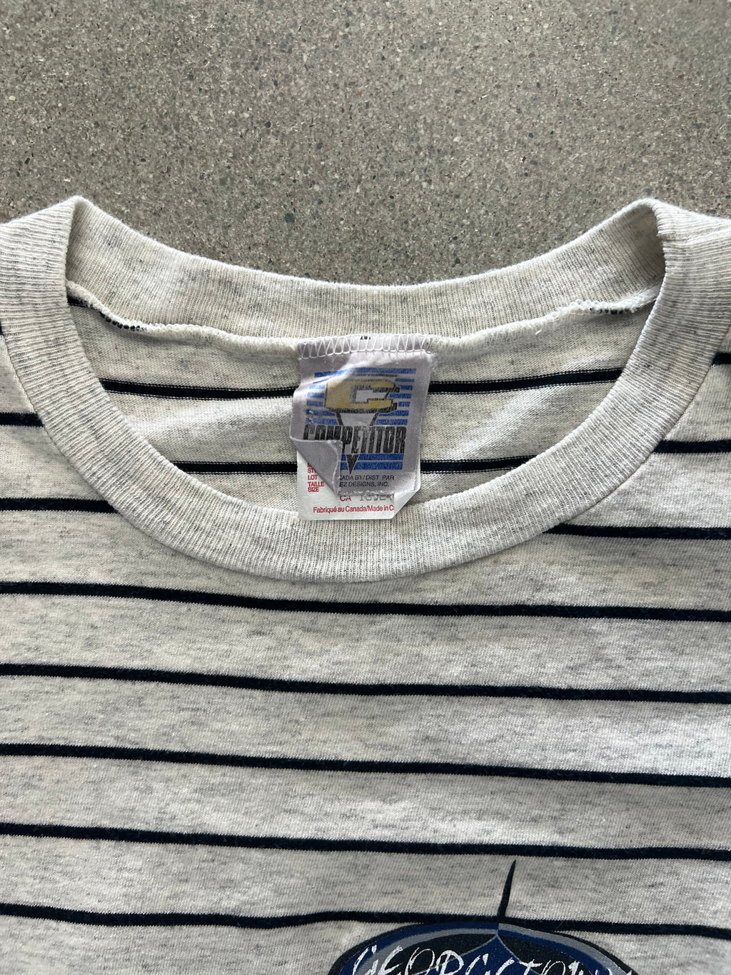 Georgetown Hoyas Stripe Mascot T-Shirt - XL
