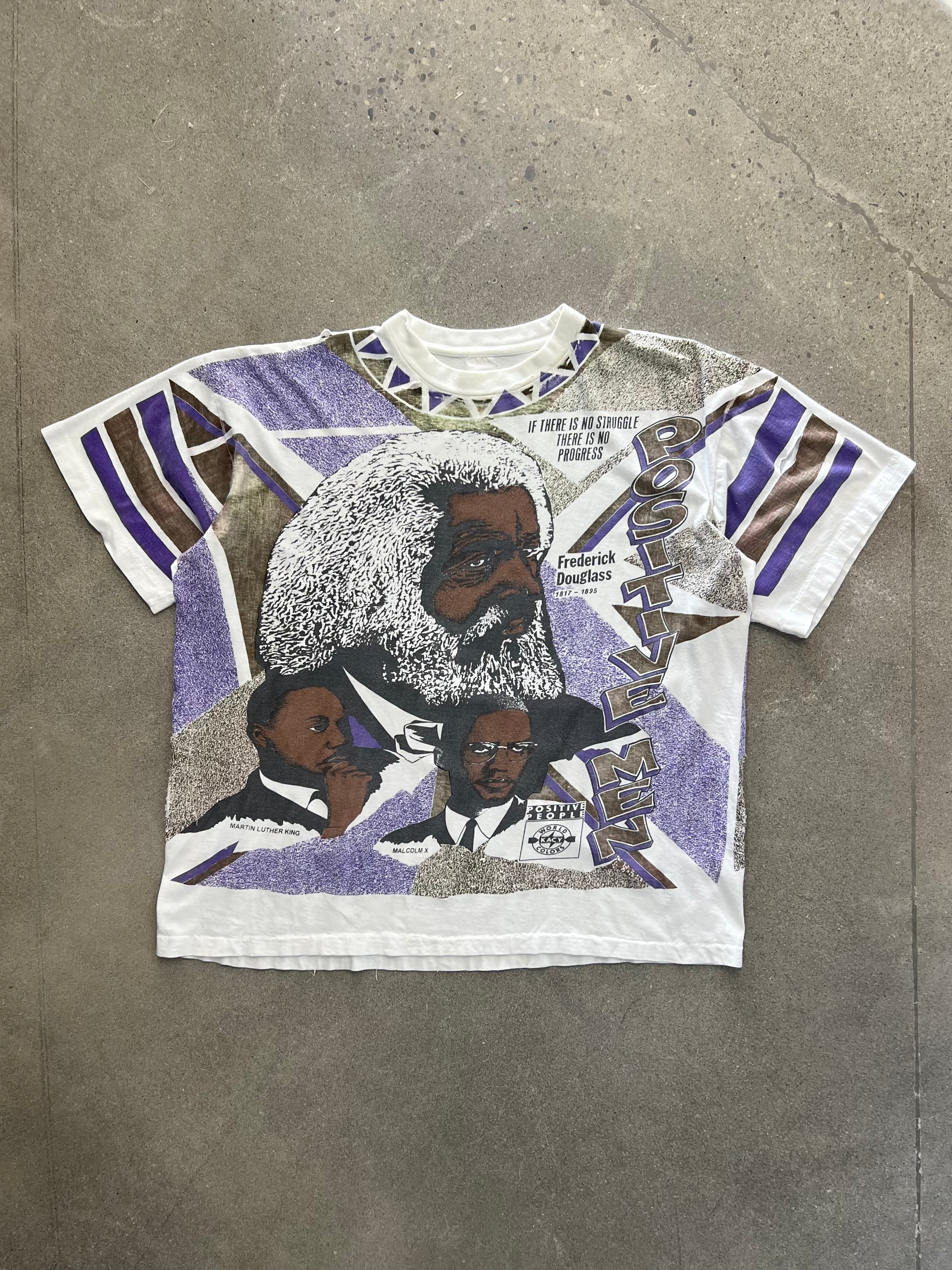 Kacy World Colors Positive Black Men History T-Shirt - XL