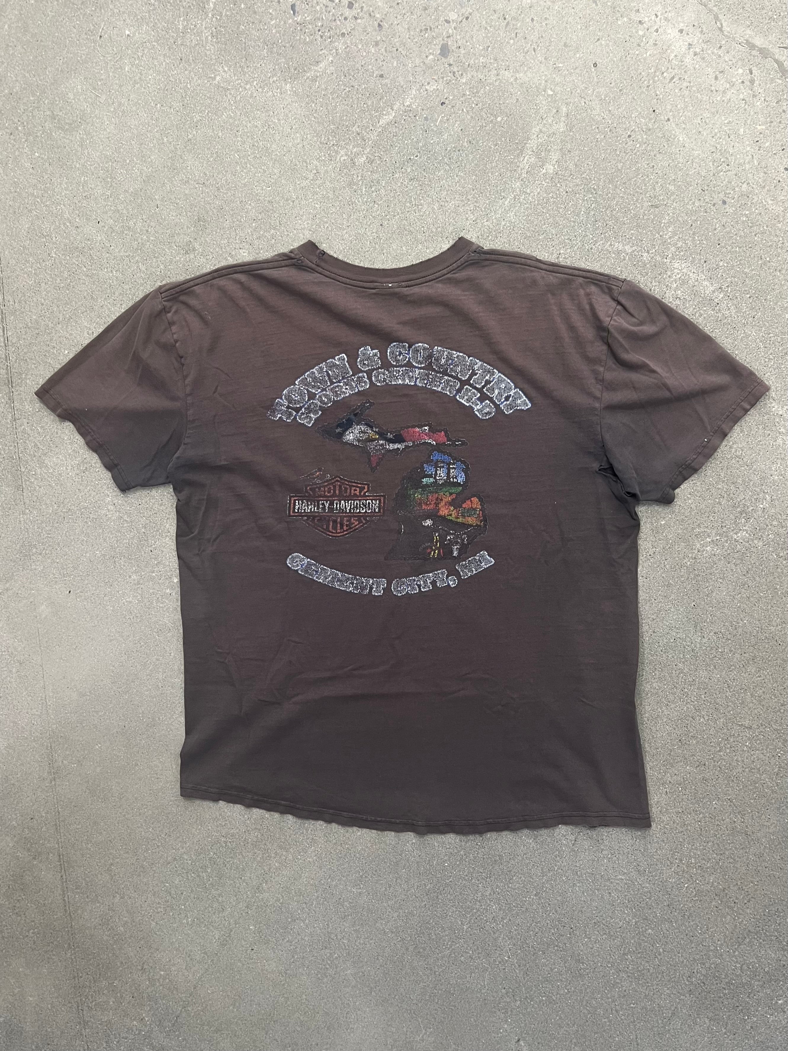 Faded 2010 Harley-Davidson Pocket T-Shirt - L