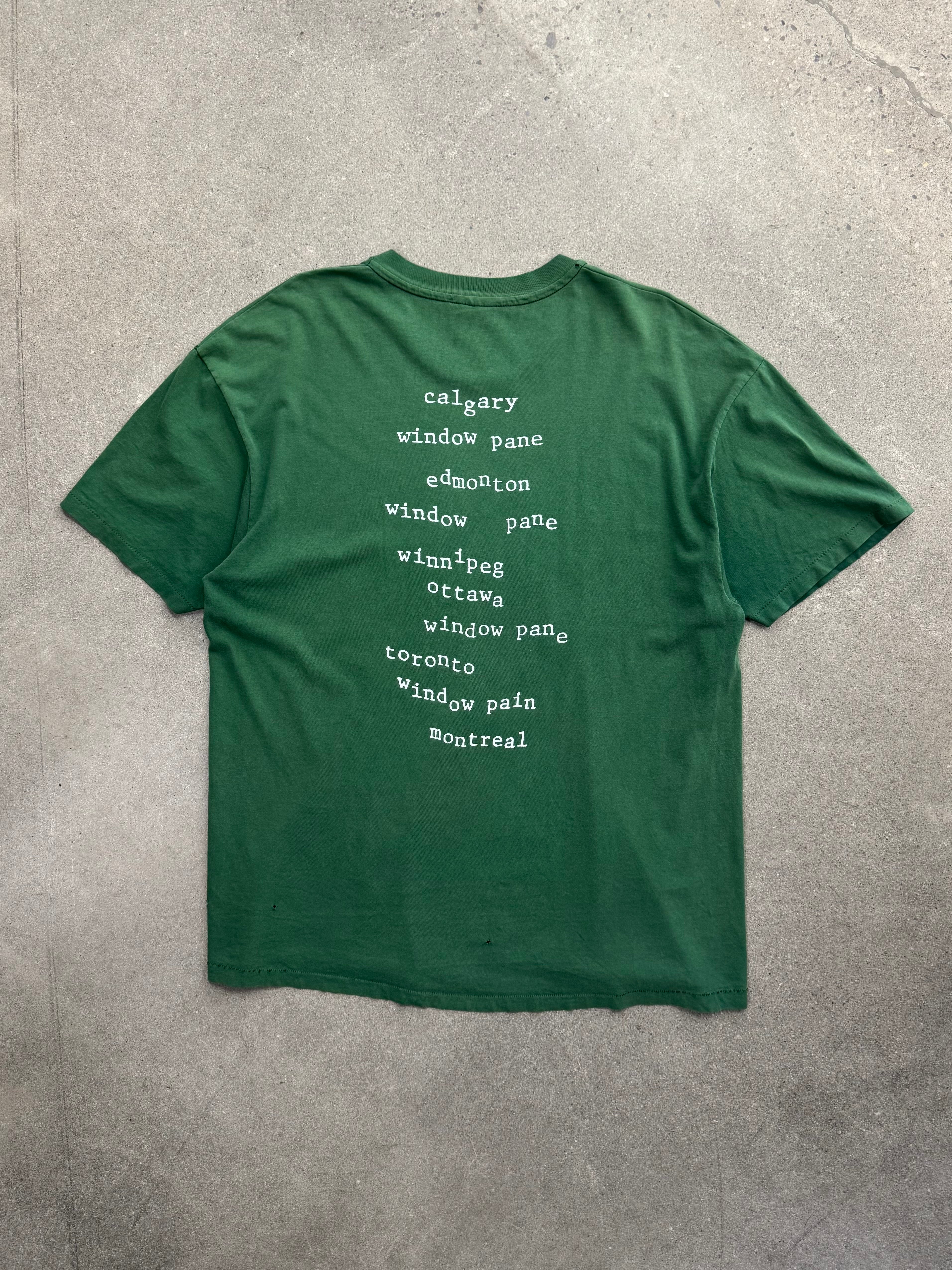 1993 Pearl Jam Window Pain Canadian Tour T-Shirt - XL