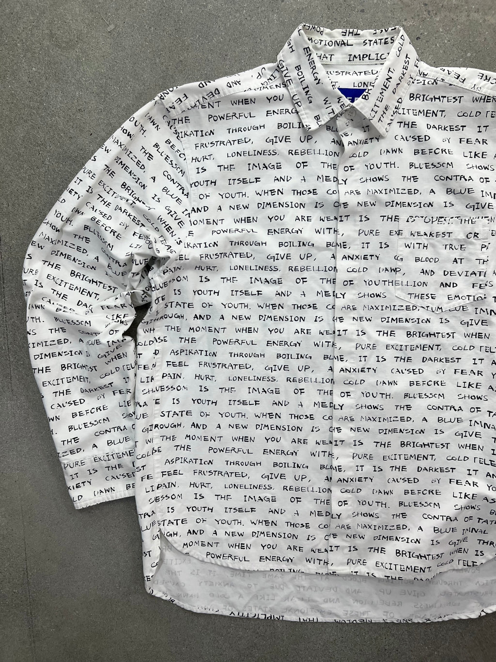 Ader Error Letter Button-Up Shirt - L