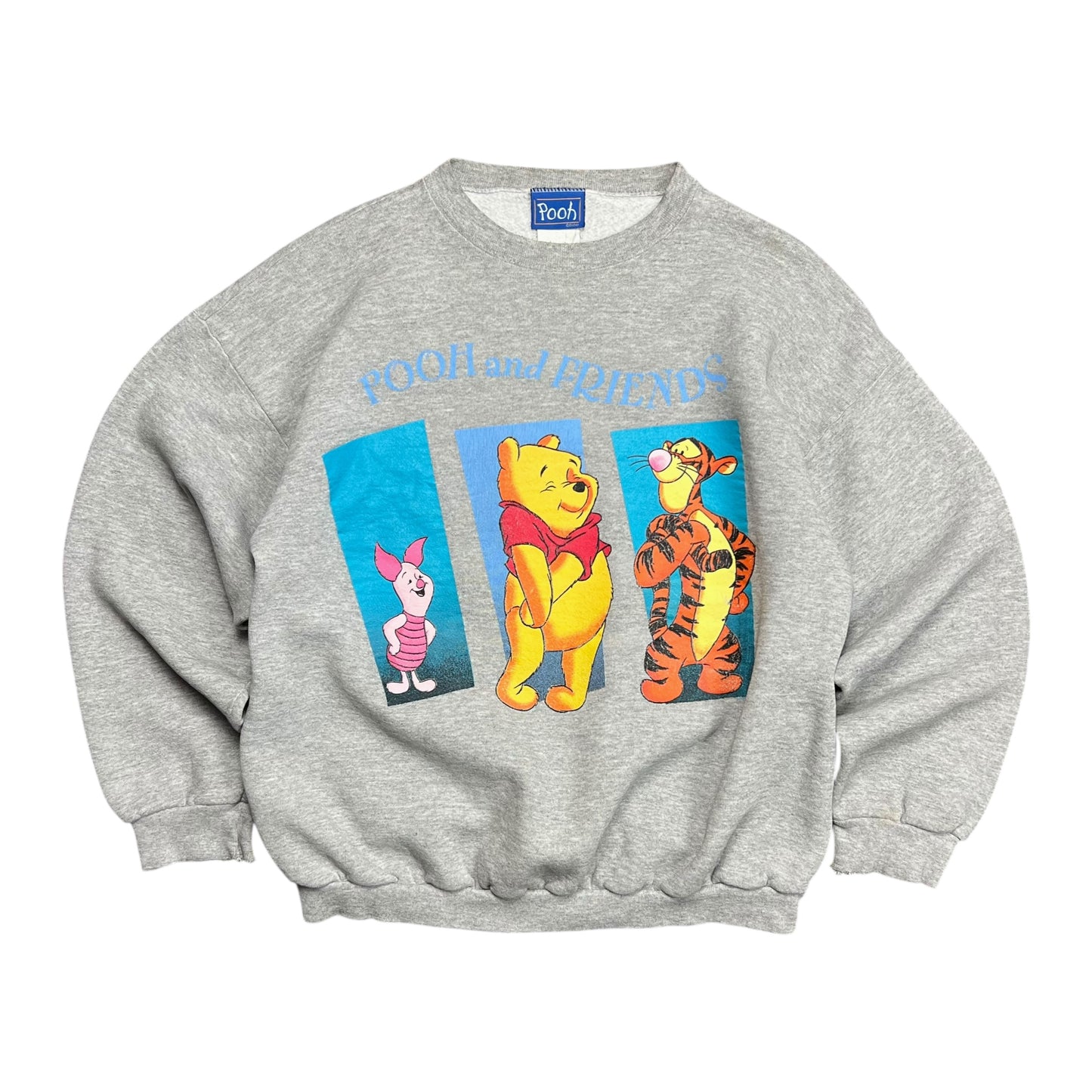 Disney Pooh & Friends Grey Crewneck - L