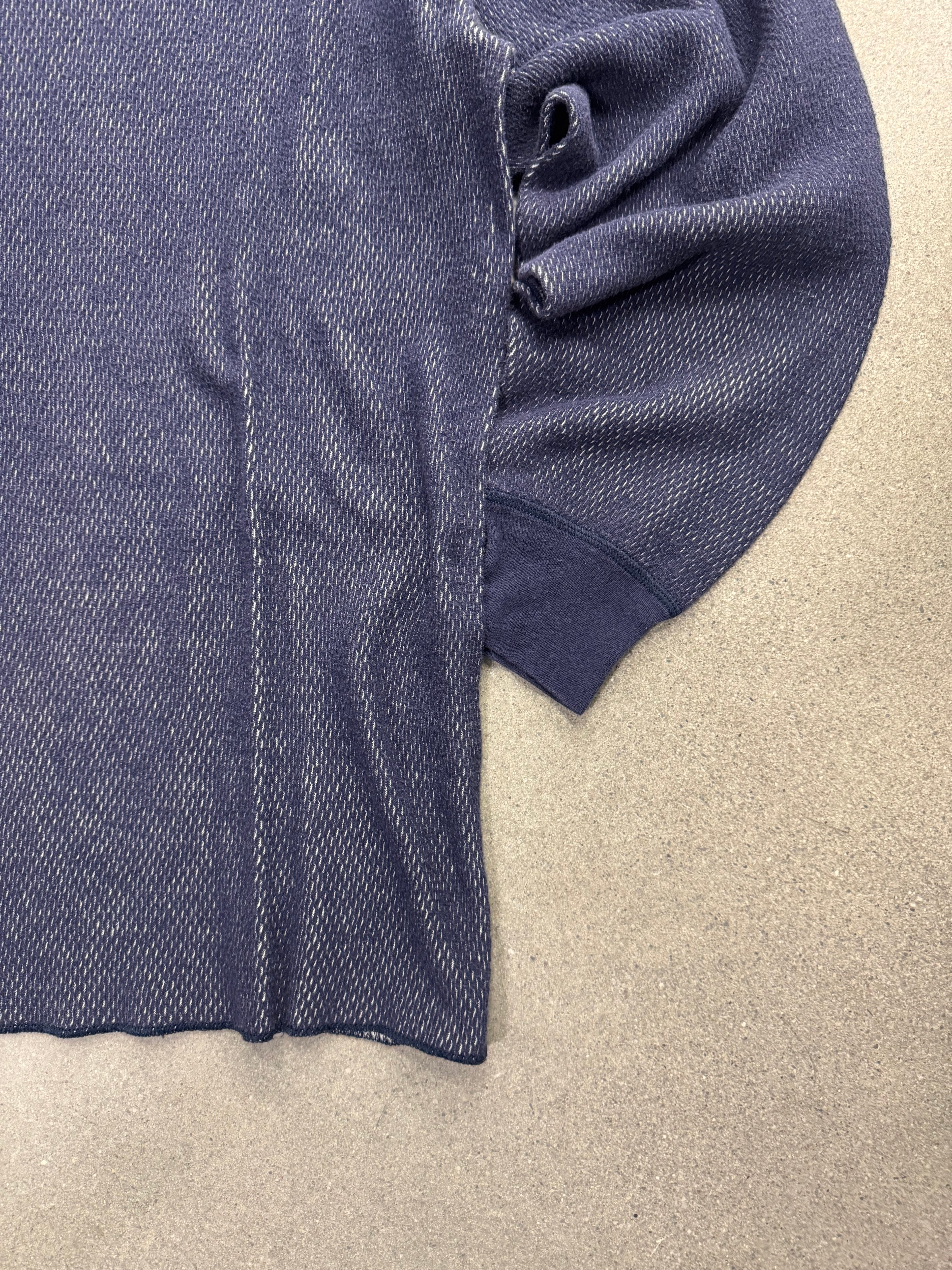 Morgan Mills Blank Waffle-Knit Long Sleeve Thermal Shirt - L