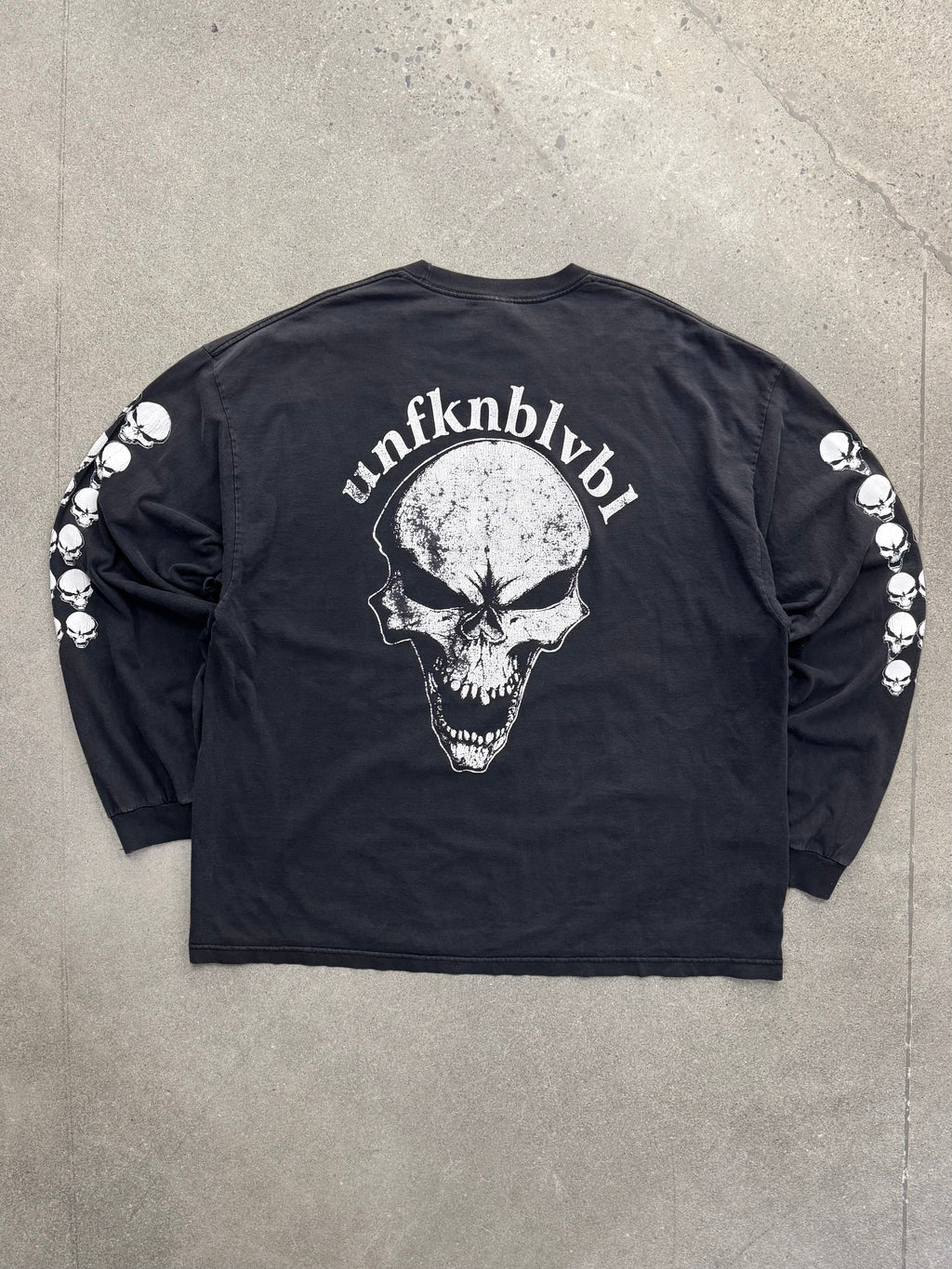 Unfknblvbl Motorcycle Skull Long Sleeve Shirt - XXXL