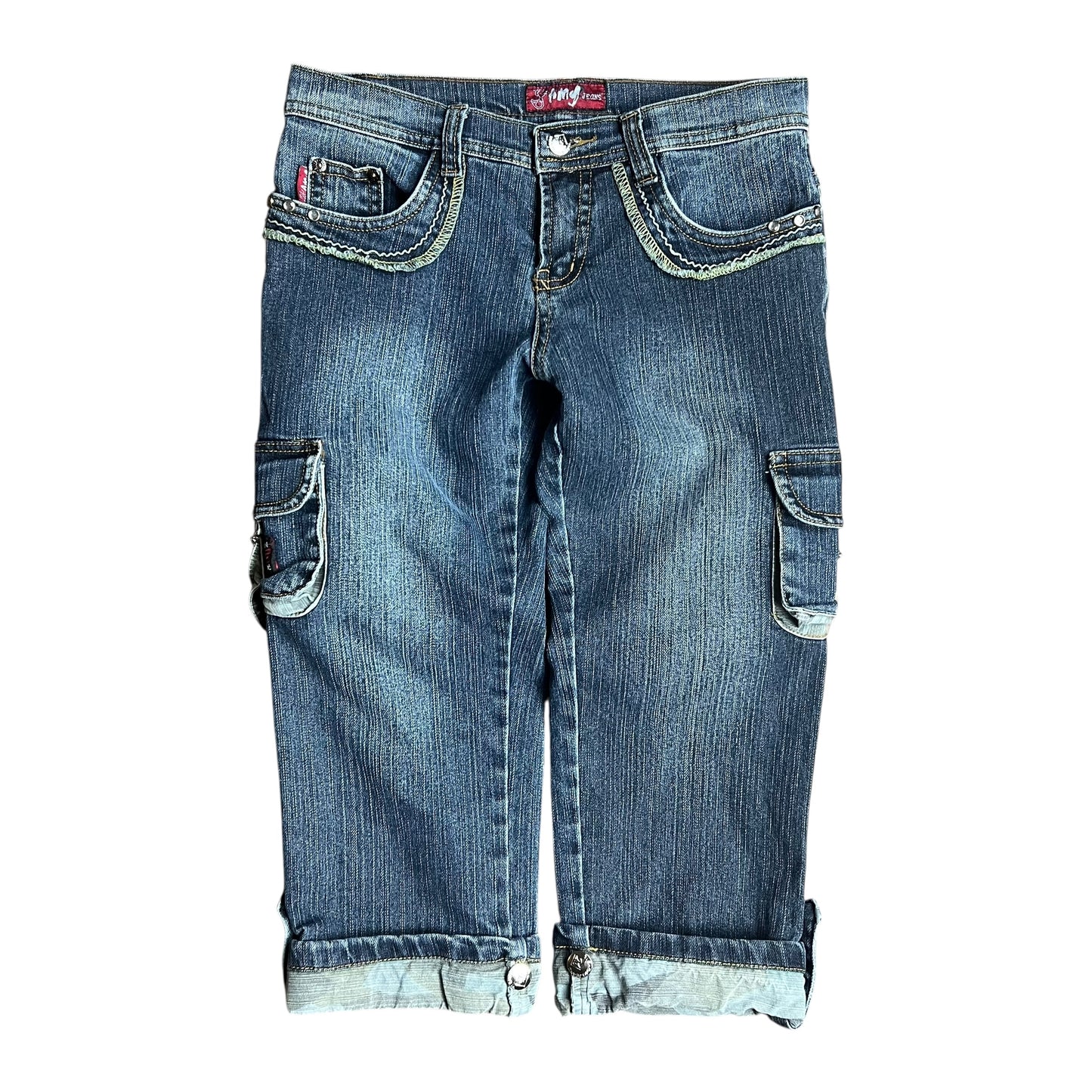 Amy Jeans Dark Wash Capris - 28”