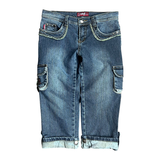 Amy Jeans Dark Wash Capris - 28”