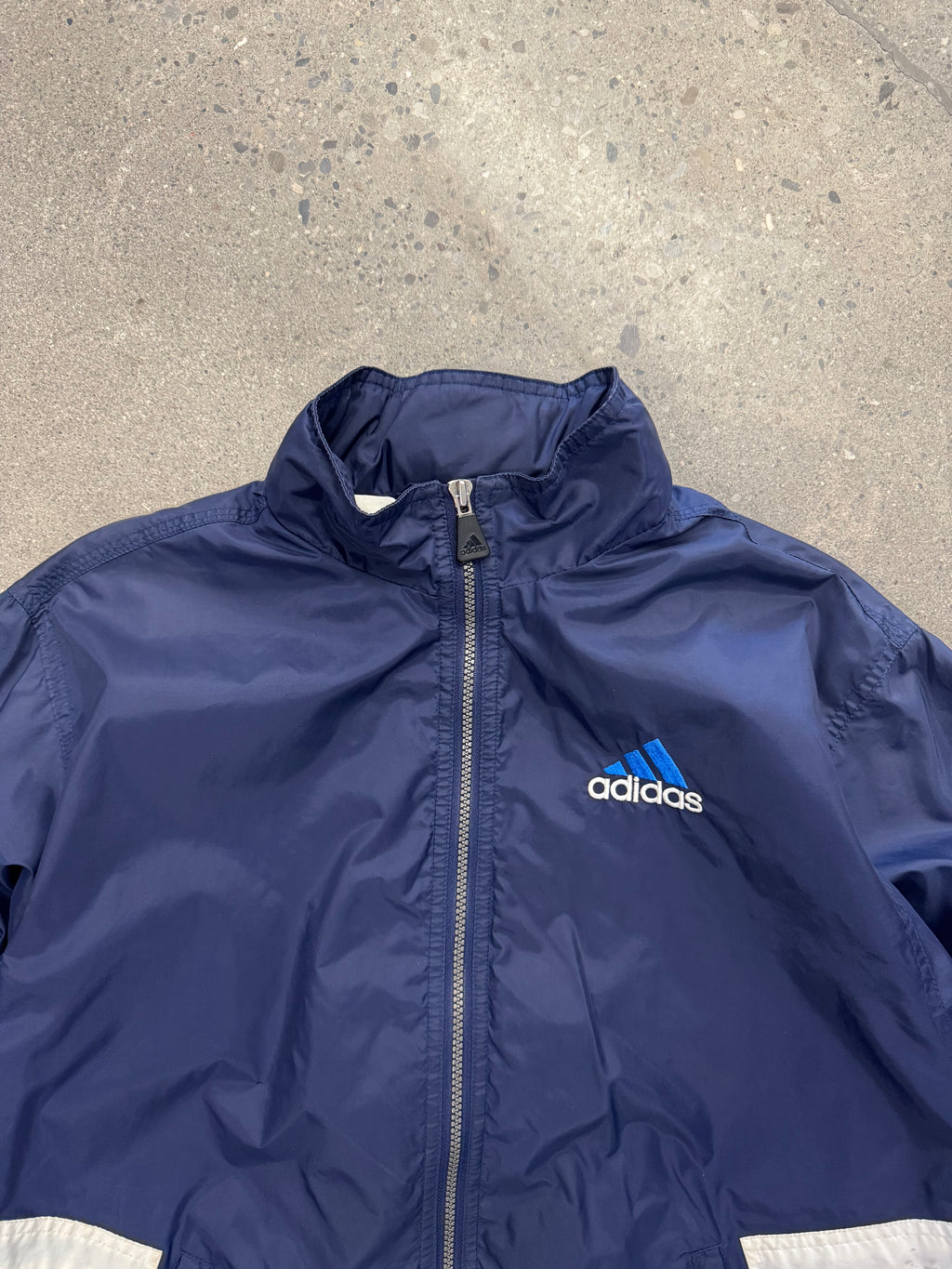 Adidas Spell-out Windbreaker Track Jacket - L