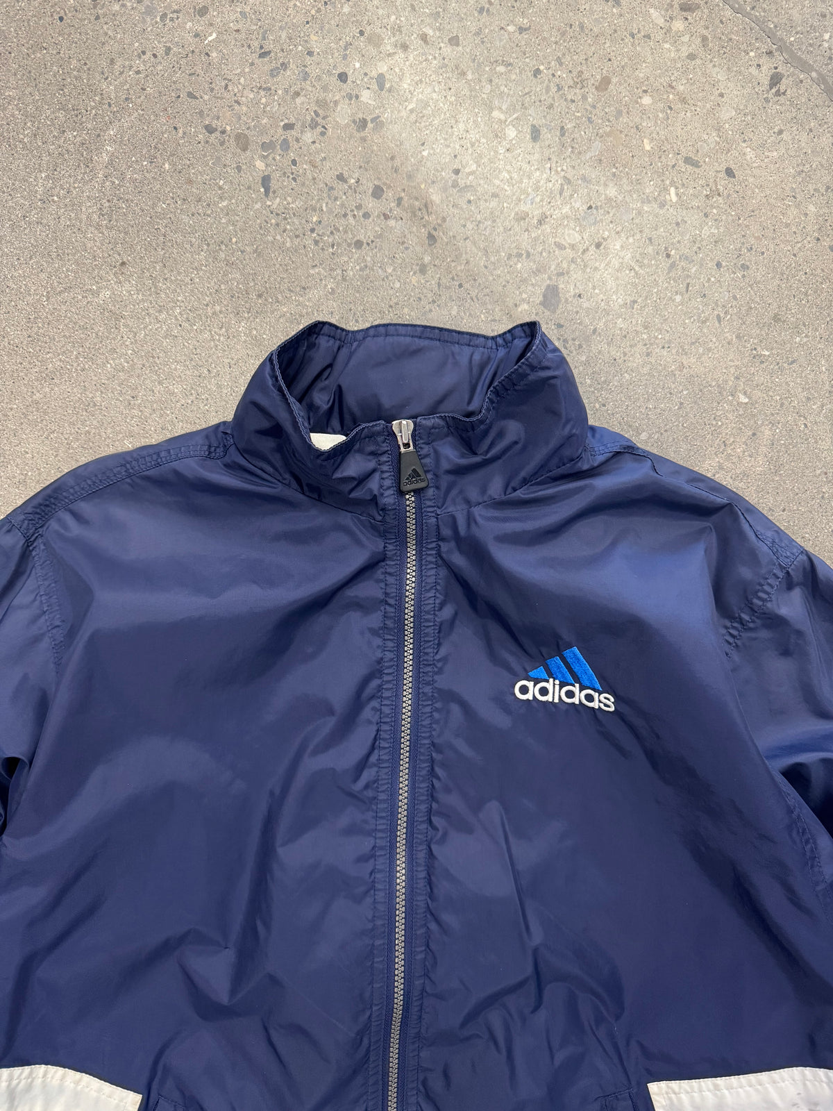 Adidas Spell-out Windbreaker Track Jacket - L