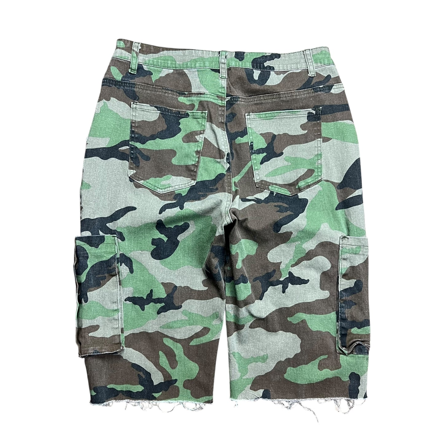 Lightweight Woodland Camo Capris - 32"