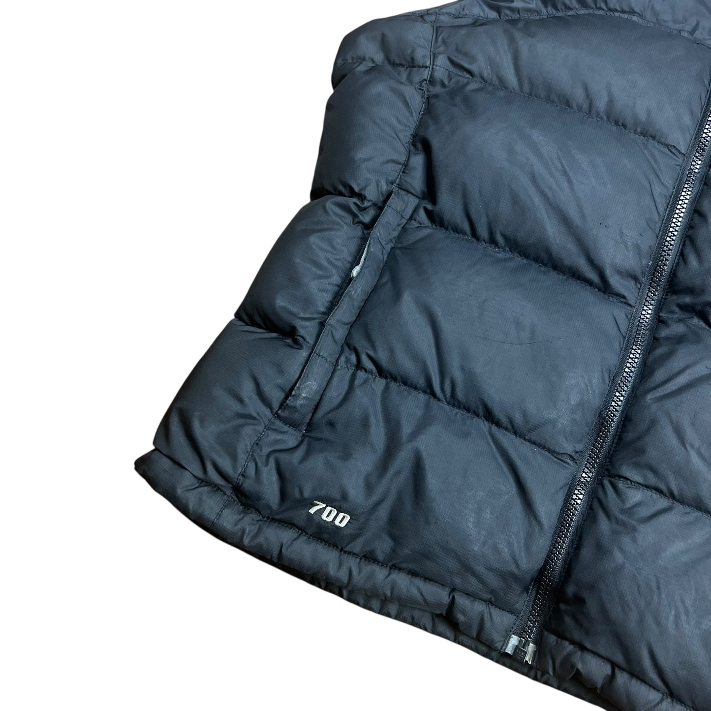 The North Face 700 Series Black Puffer Vest - S