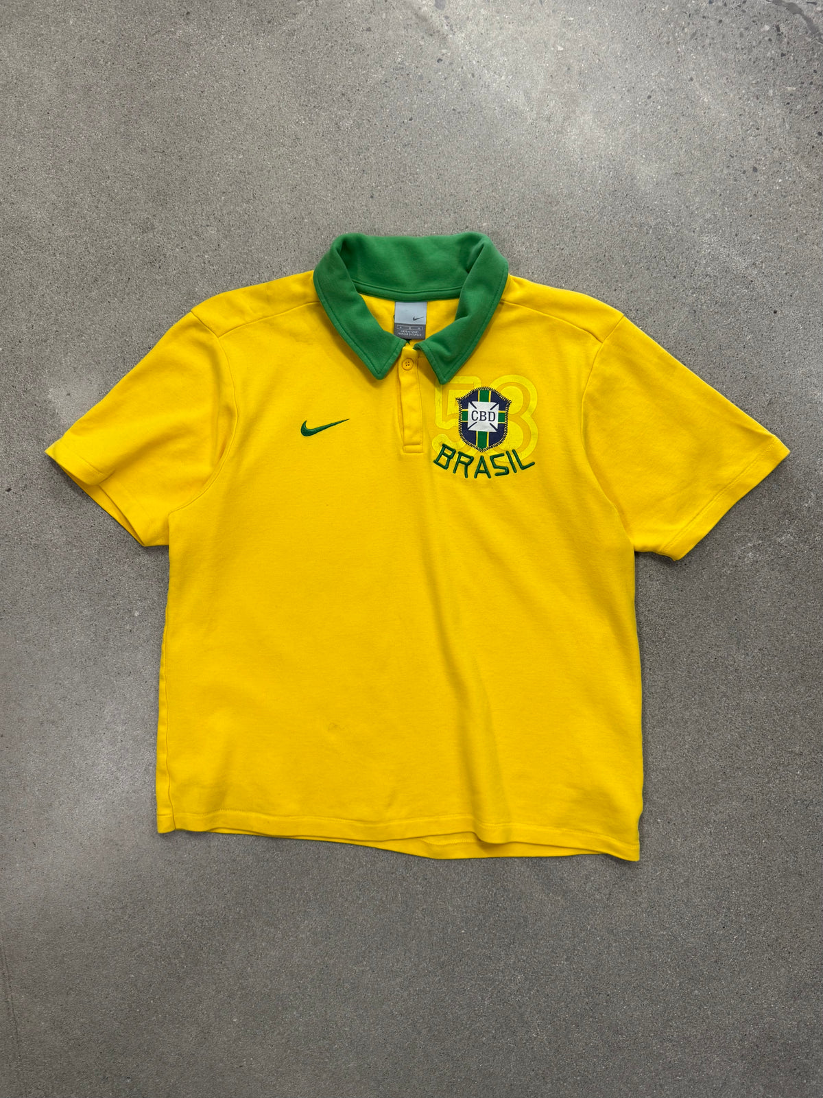 Nike Brazil Soccer Club World Champions Polo Shirt - S
