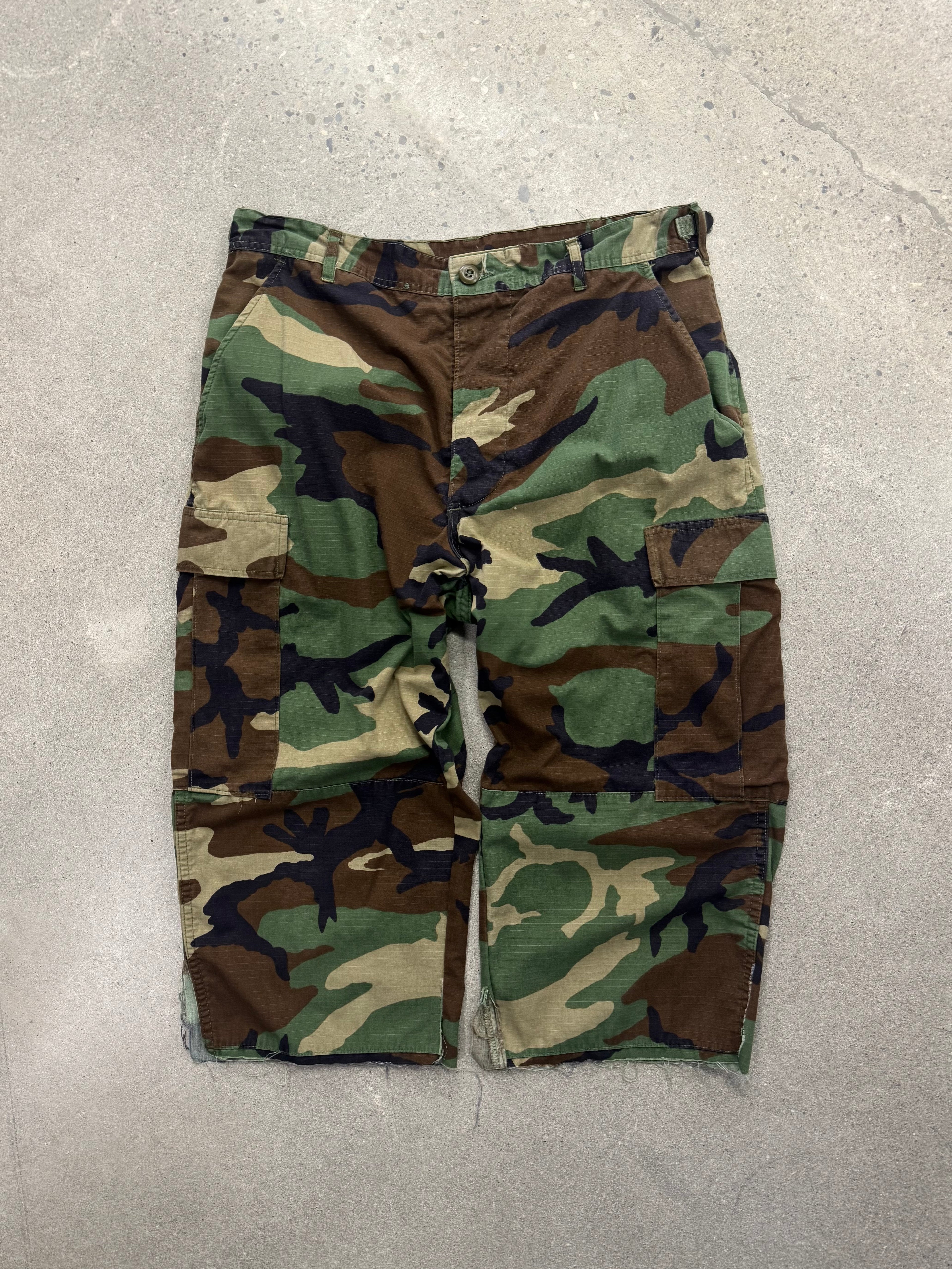 Woodland Camo ARMY Capris - 34”