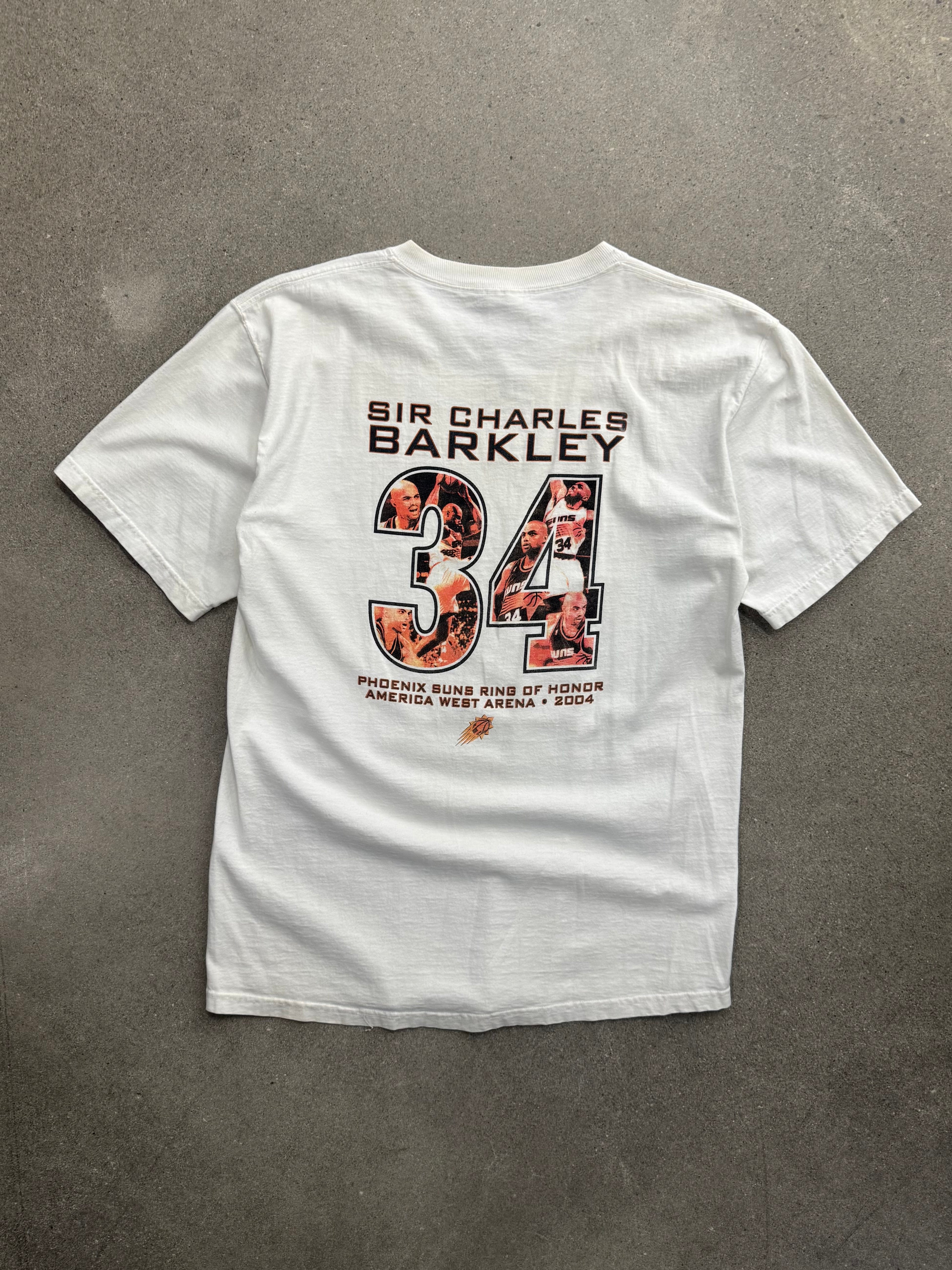 2004 Charles Barkley Phoenix Suns Ring Of Honour NBA T-Shirt - L