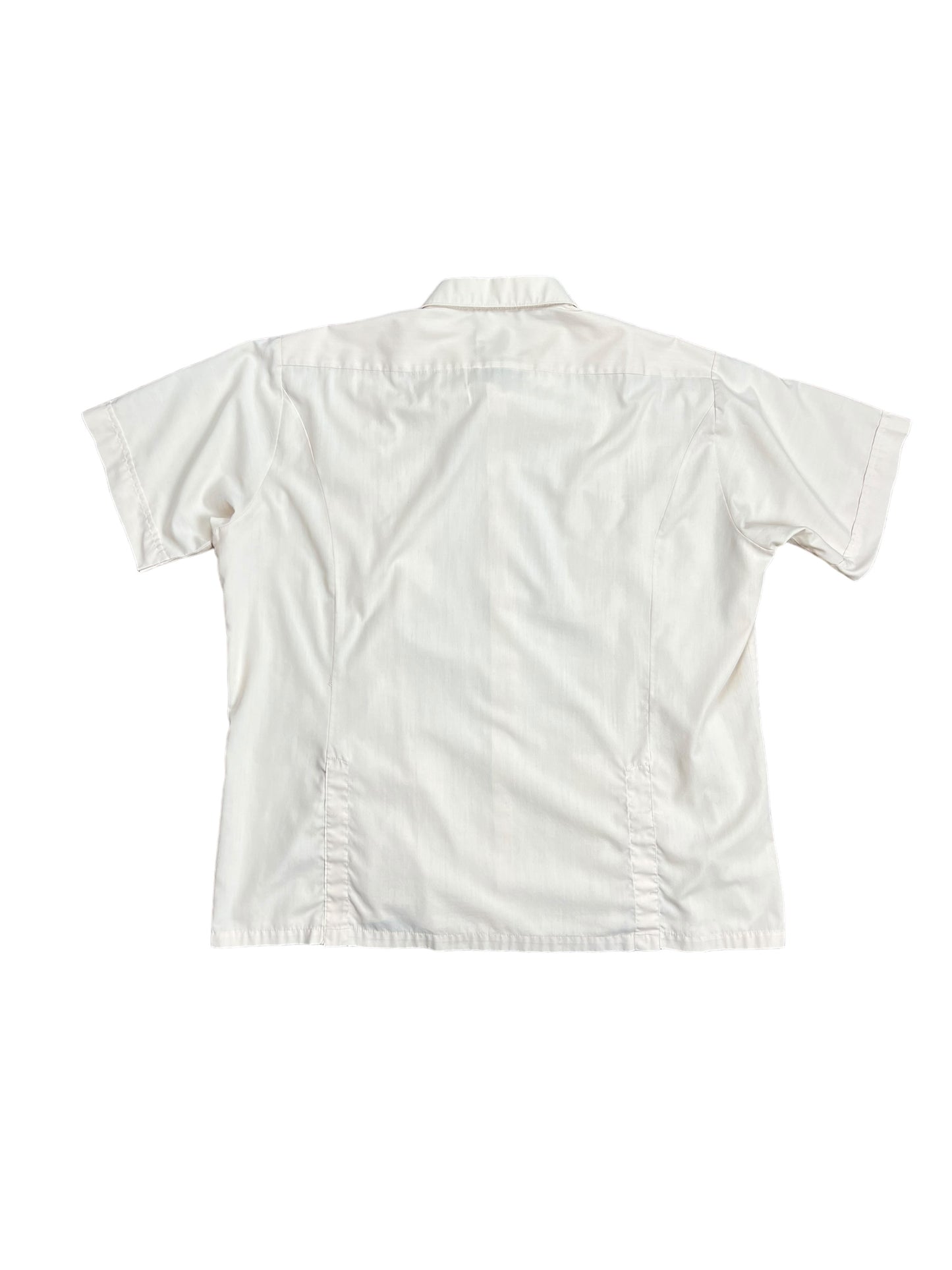 90’s Pleated Polo Button-up shirt - XL