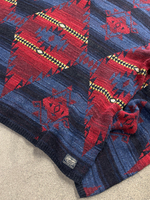 Denim & Supply Ralph Lauren Southwestern Henley Knit Sweater - L