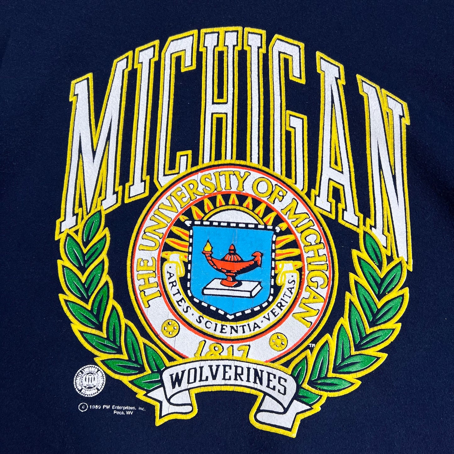 1989 Michigan Wolverines University Crewneck - XL