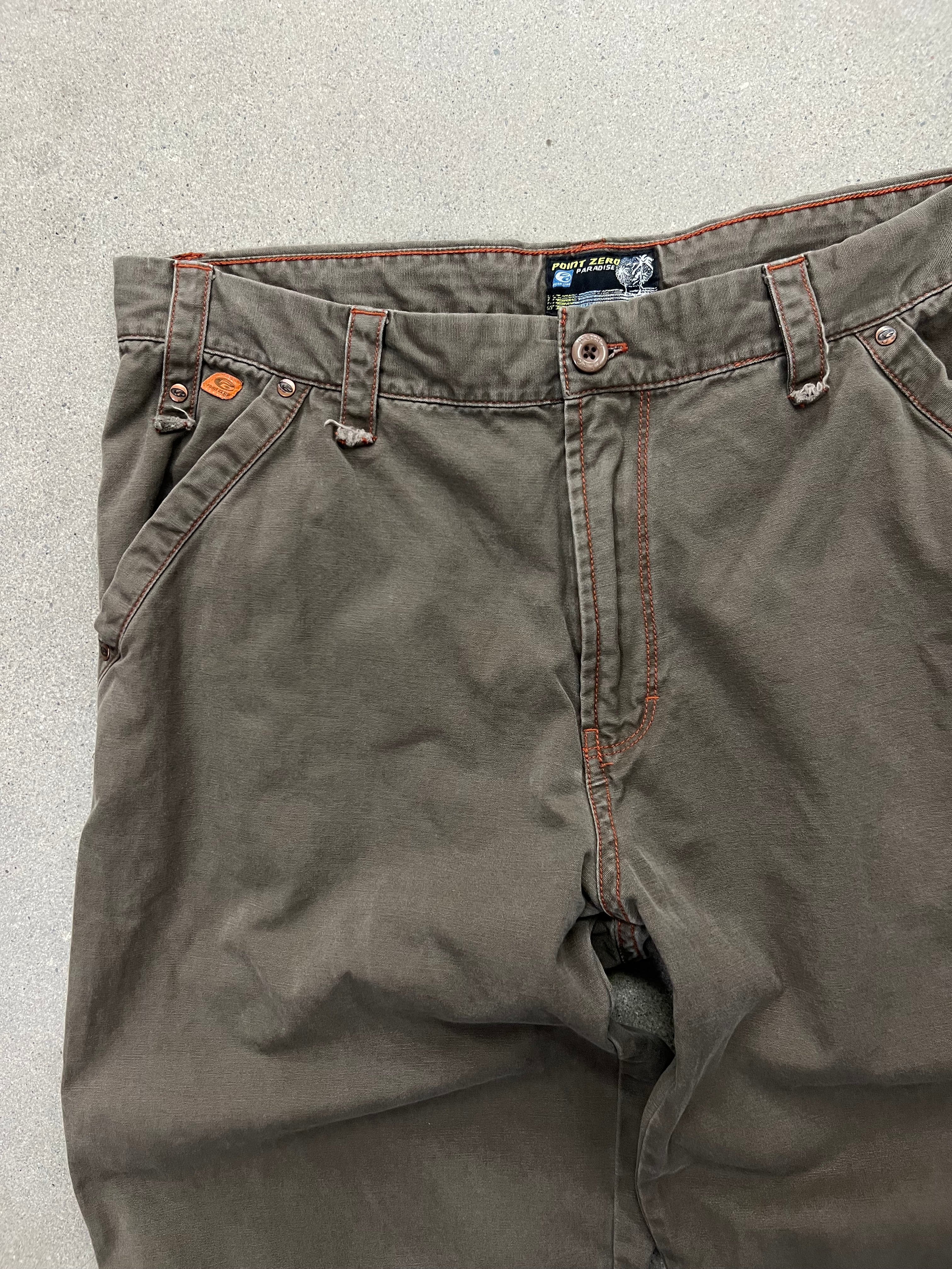Point Zero Paradise Contrast Stitch Shorts - 36”