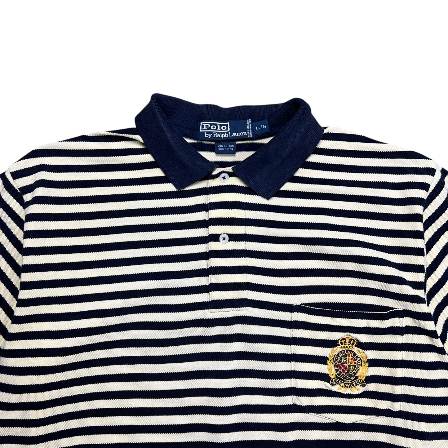 Polo Ralph Lauren Embroidered Crest Polo Shirt - L