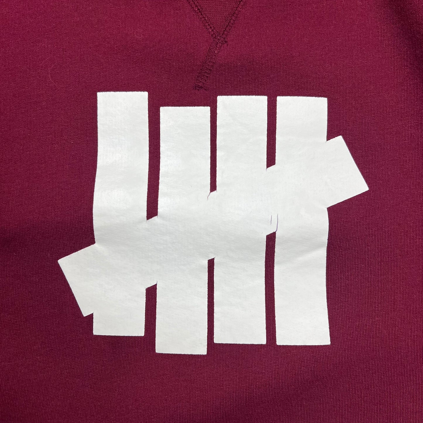Undefeated Burgundy Logo Crewneck Sweatshirt - L