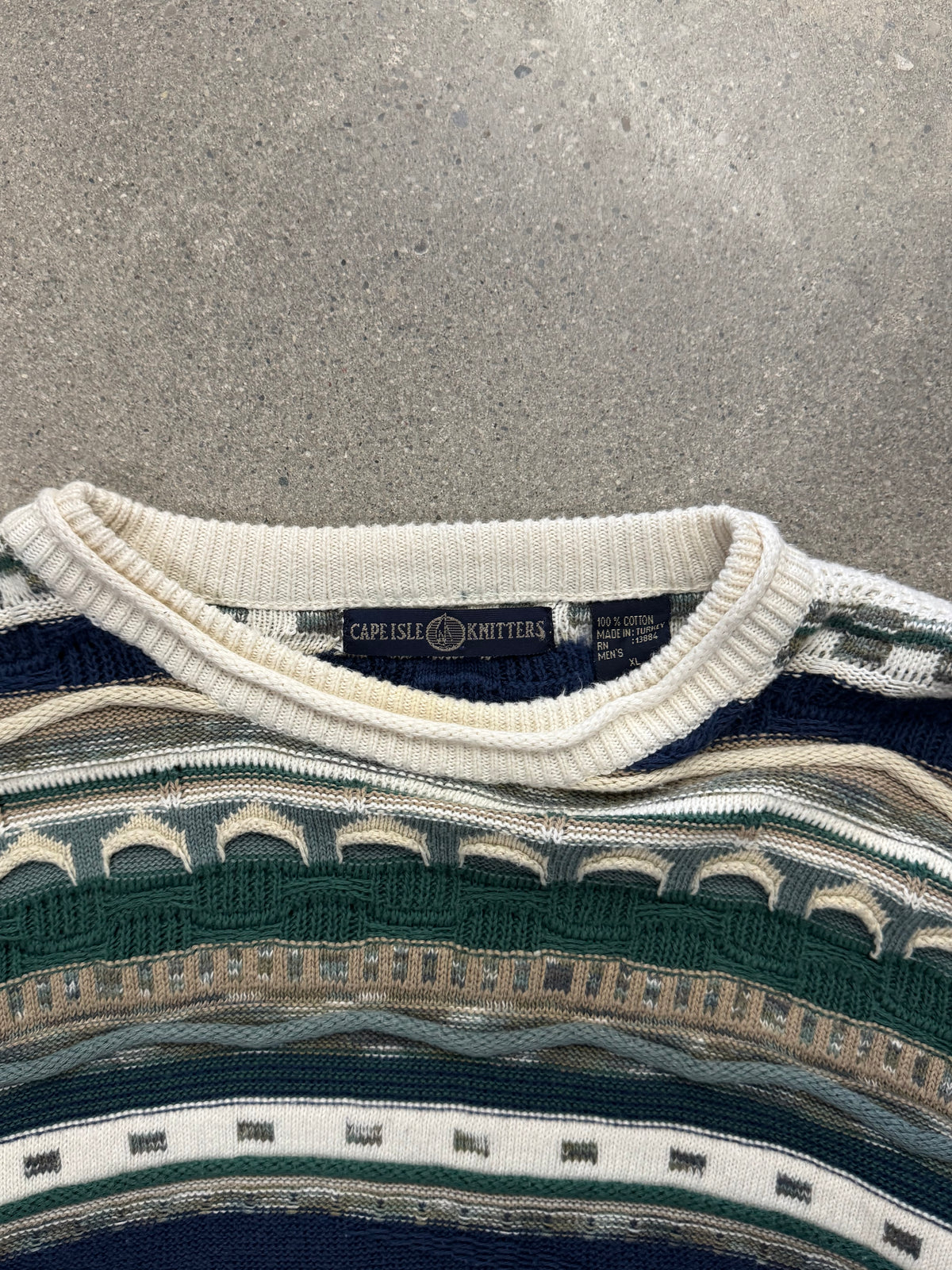 Cape Isle Knitters 3D Cable Knit Sweater - XL